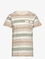 En Fant - T-shirt SS Stripe - kortermede t-skjorter - sea spray - 0