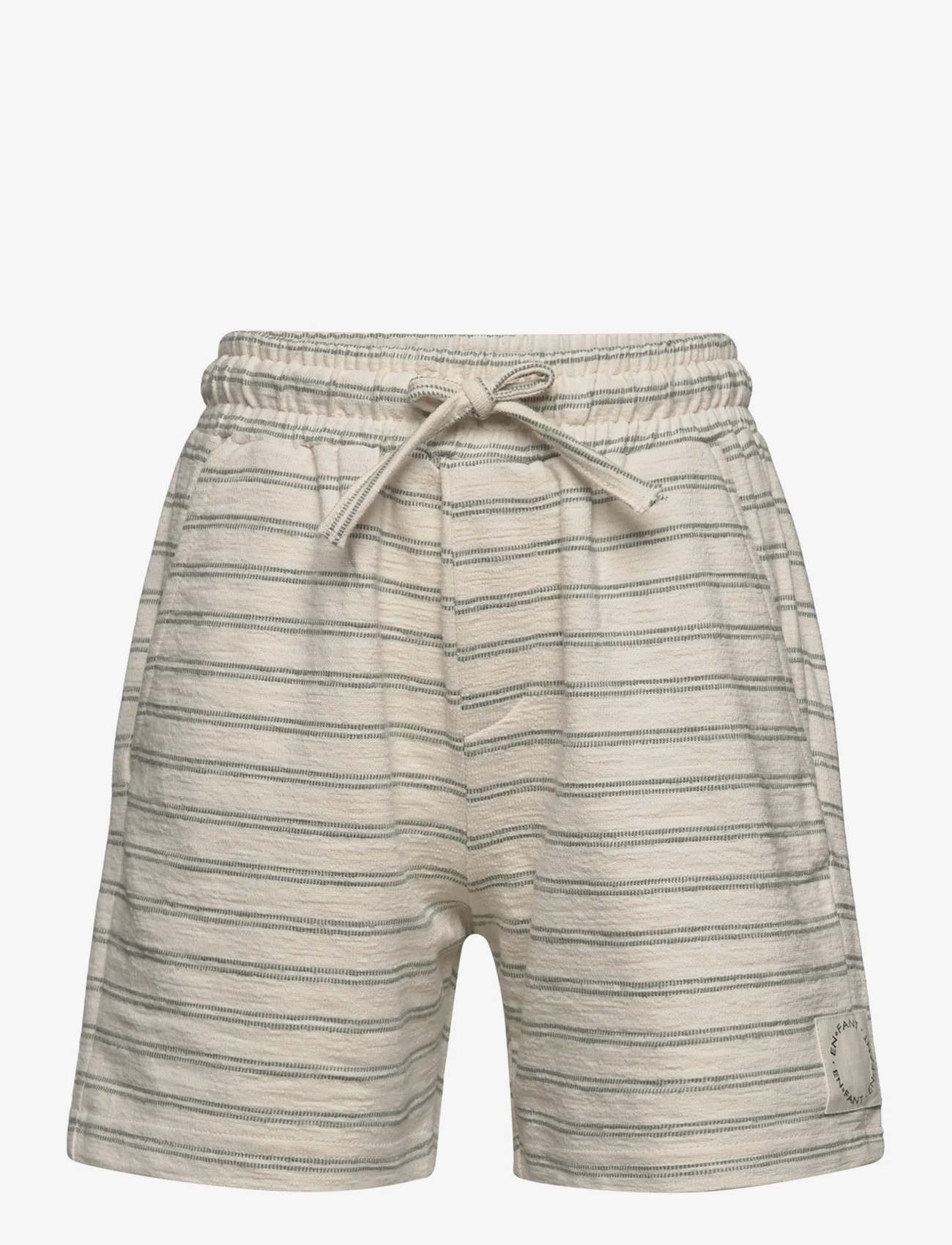En Fant - Shorts Stripes - sweat shorts - eggnog - 0