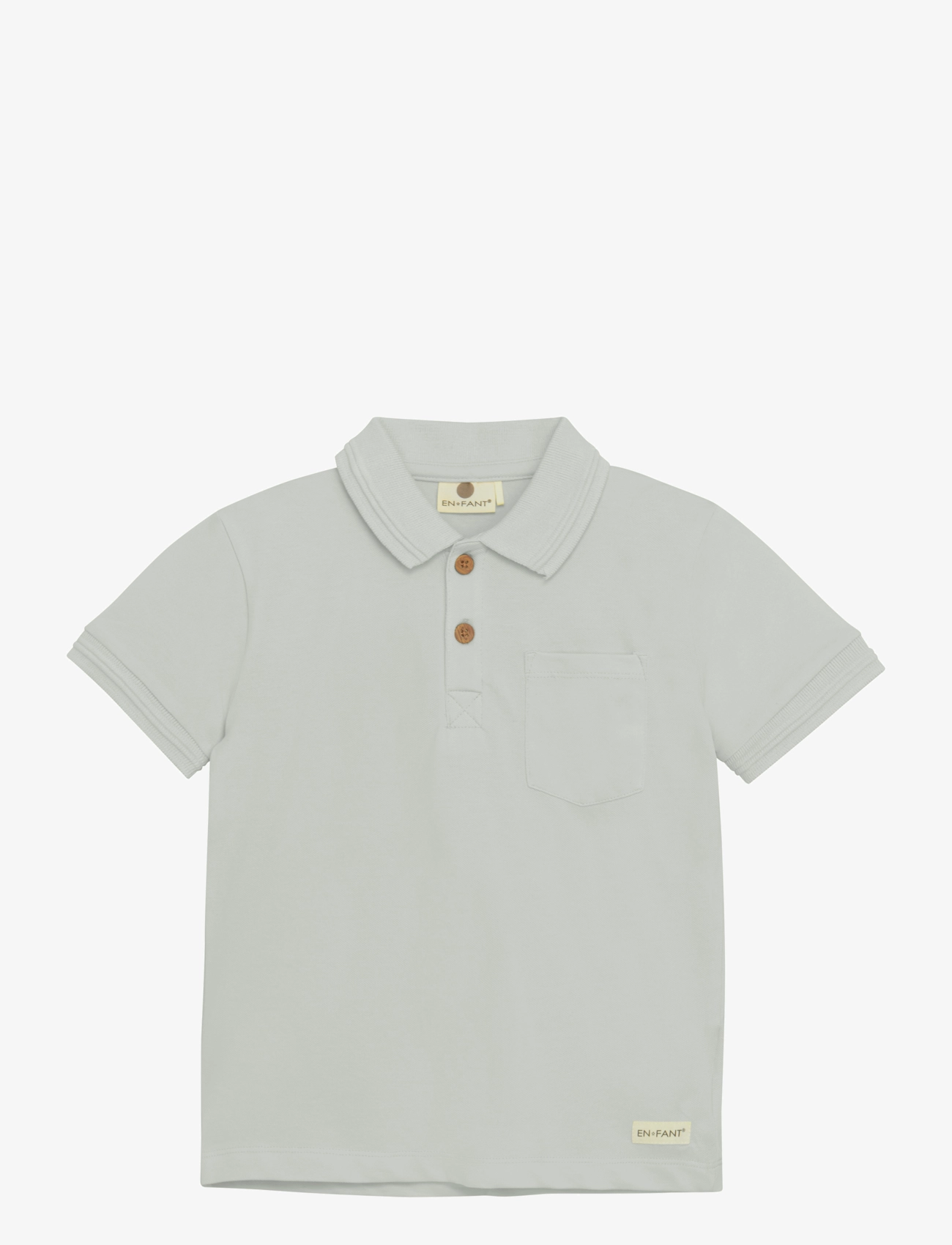 En Fant Polo Ss, 122, Shirts, Grün - Short-sleeved Kinder