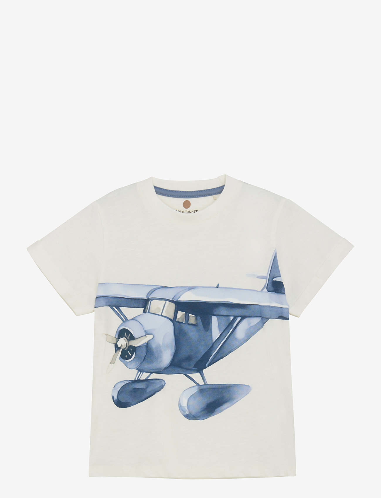 En Fant - T-shirt SS Slub - t-shirts - egret - 0