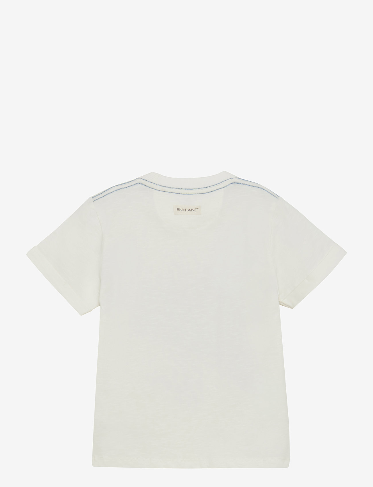 En Fant - T-shirt SS Slub - t-shirts - egret - 1