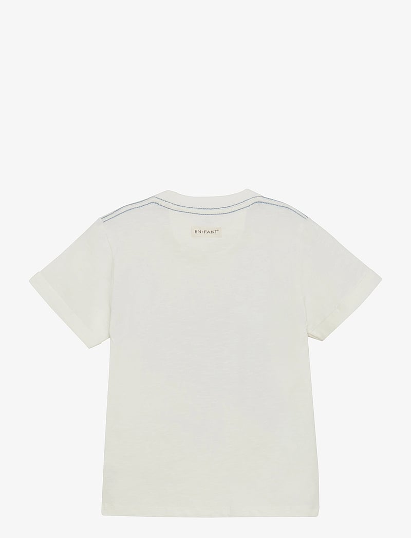 En Fant - T-shirt SS Slub - t-shirts - egret - 1