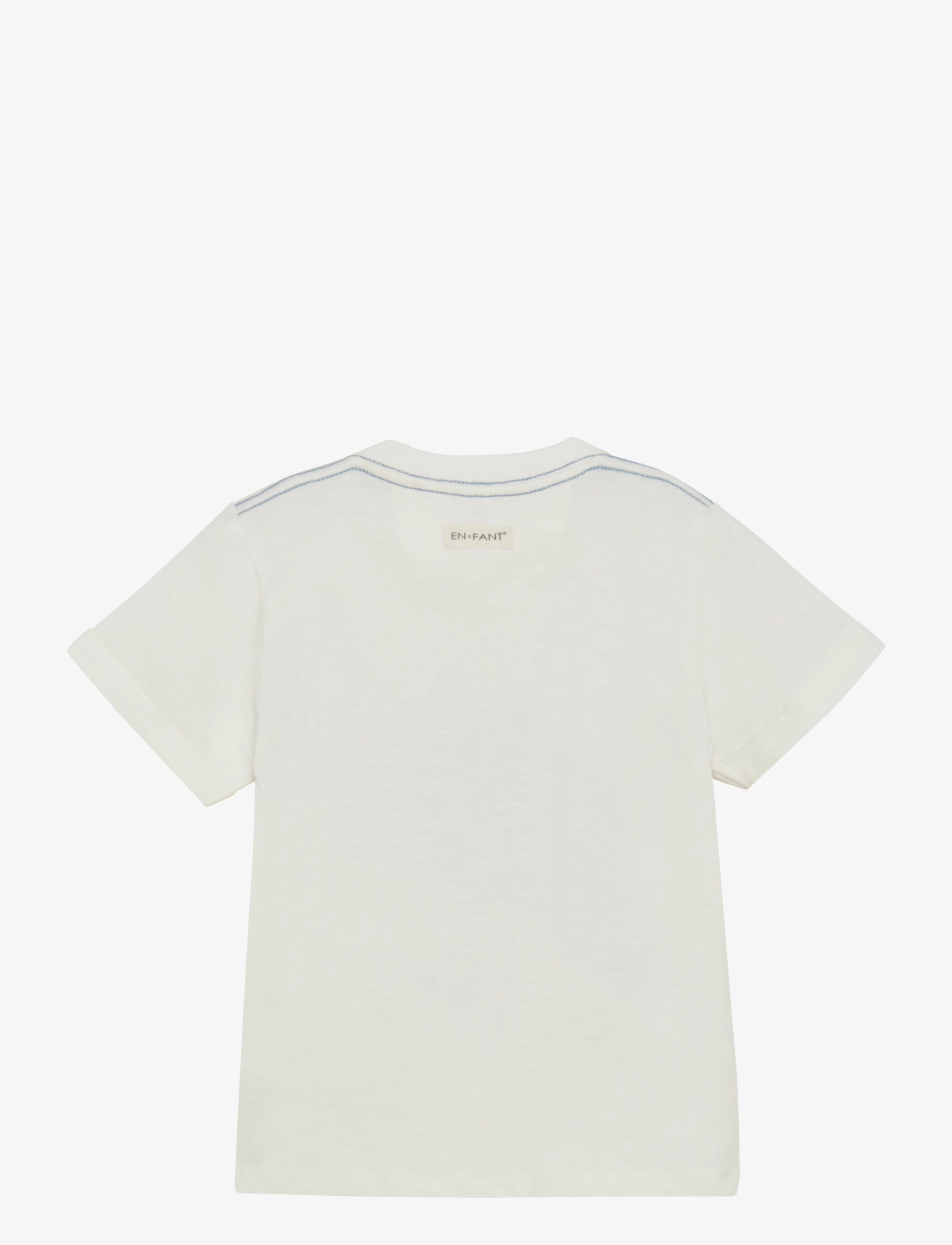 En Fant - T-shirt SS Slub - egret - 1