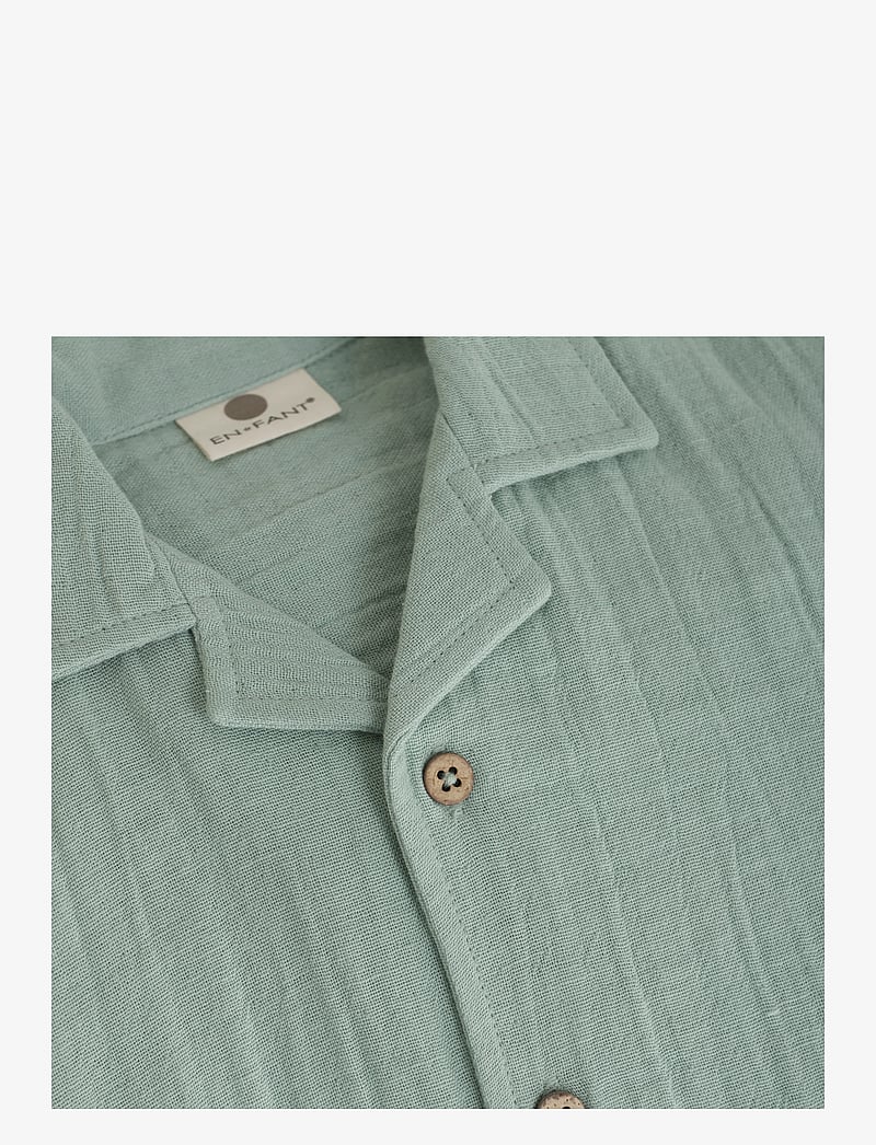 En Fant - Shirt SS Muslin - kortärmade skjortor - jadeite - 2