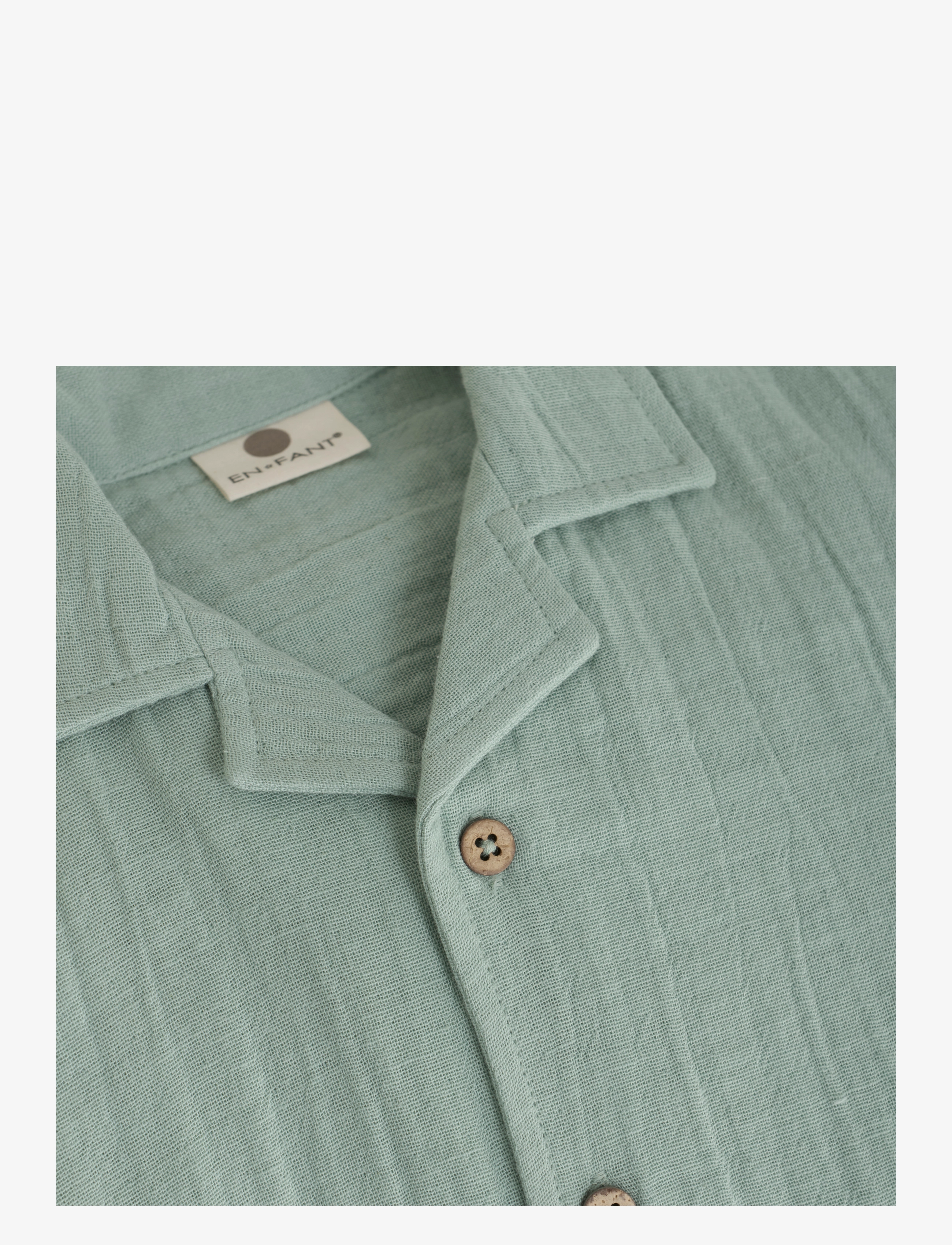En Fant - Shirt SS Muslin - jadeite - 2
