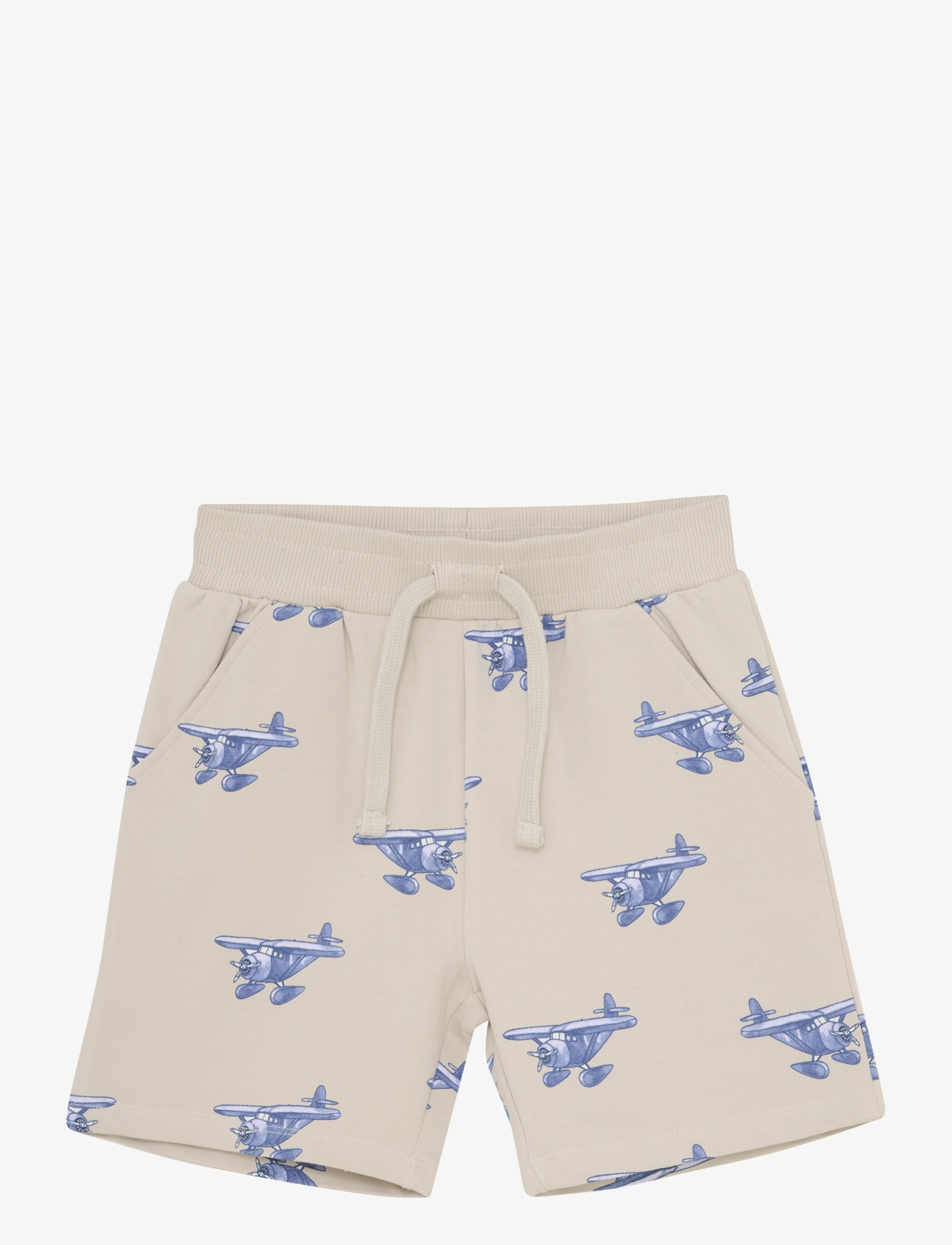 En Fant Shorts Sweat Aop, Printede Sweat Shorts, Cream, Str: 116