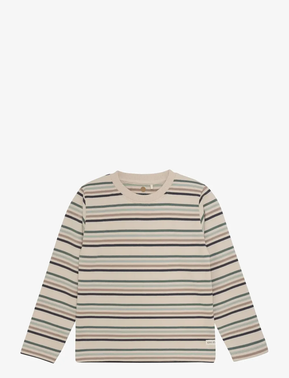 En Fant - T-shirt LS Stripe - langärmelig - balsam green - 0