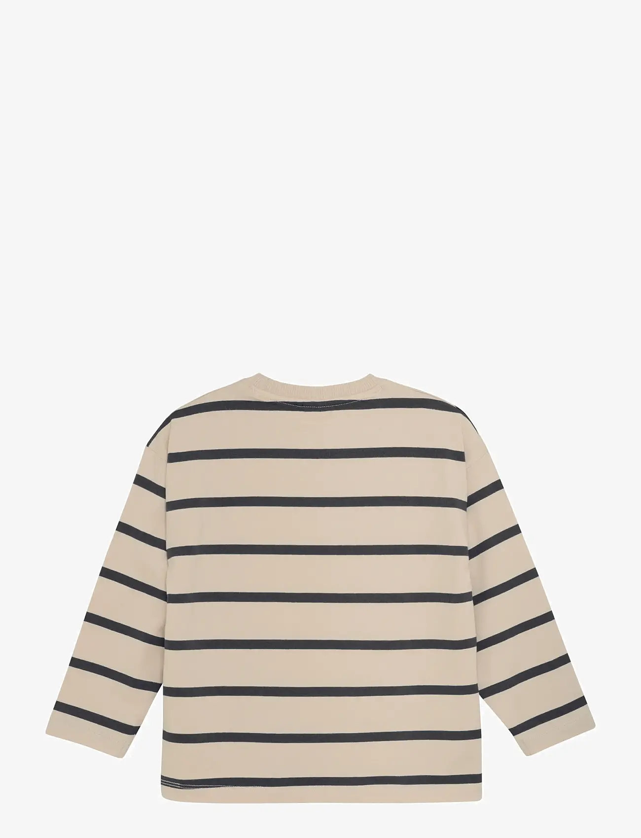 En Fant - T-shirt LS Stripe Oversize - langærmede t-shirts - ebony - 2