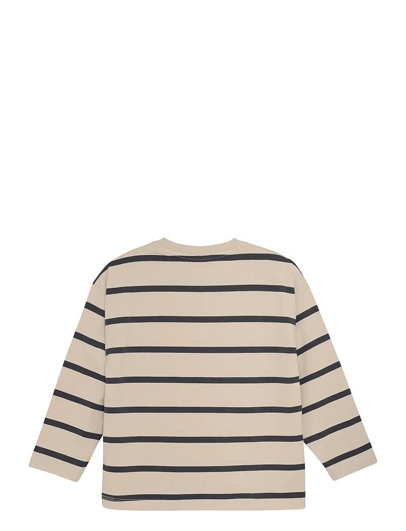 En Fant - T-shirt LS Stripe Oversize - langærmede t-shirts - ebony - 2