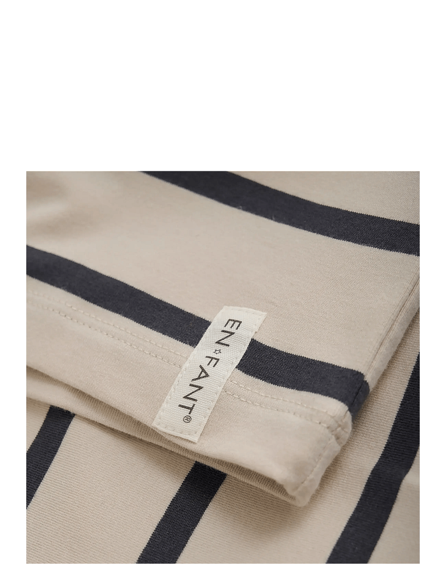 En Fant - T-shirt LS Stripe Oversize - pikkade varrukatega t-särgid - ebony - 3