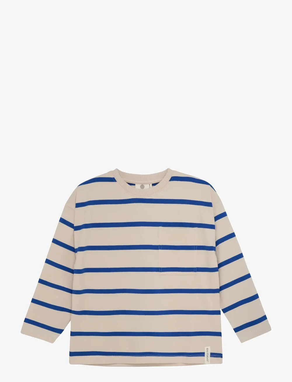 En Fant - T-shirt LS Stripe Oversize - langärmelig - mazarine blue - 0