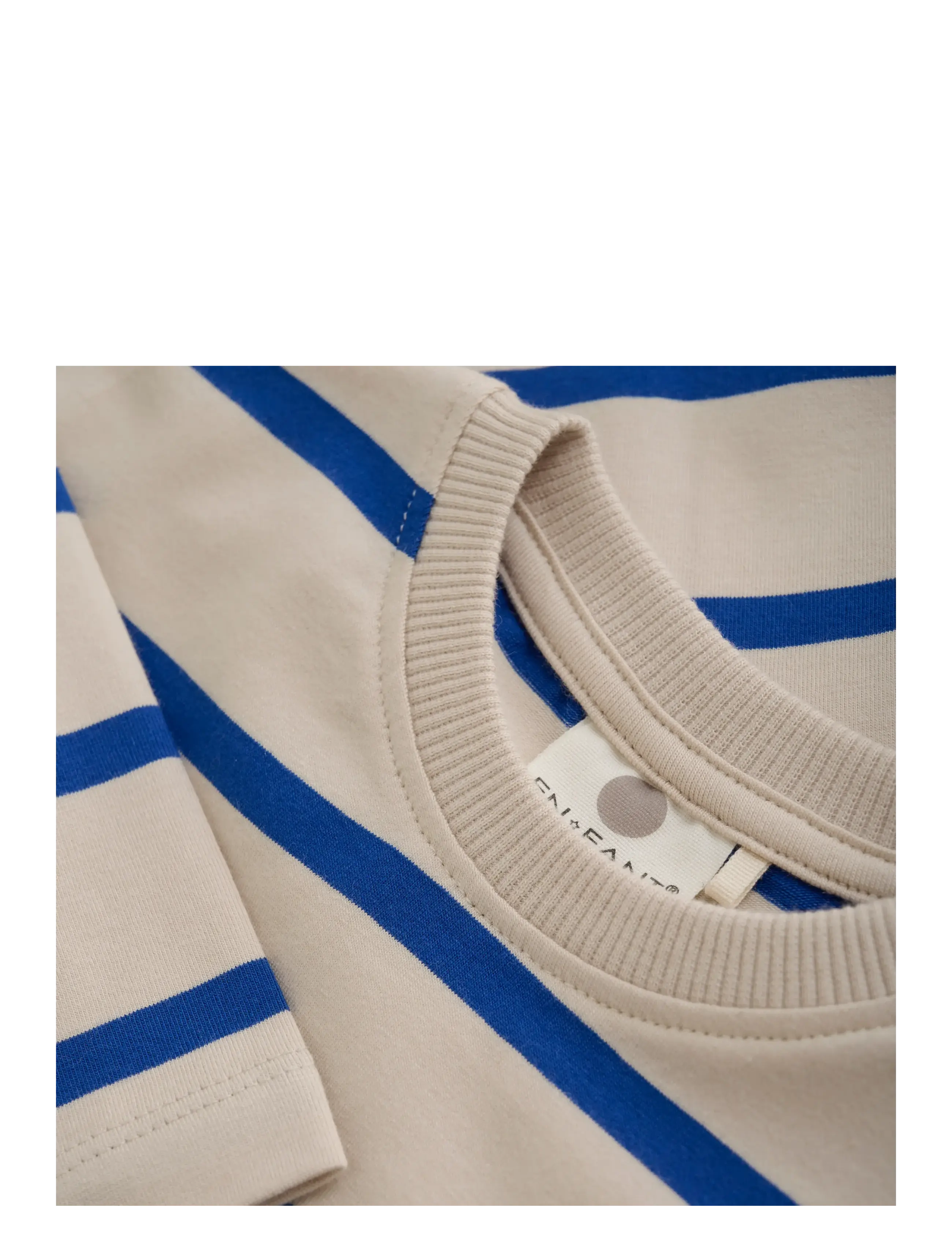 En Fant - T-shirt LS Stripe Oversize - długi rękaw - mazarine blue - 2