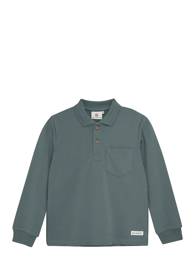 En Fant - Polo LS - pikkade varrukatega polod - balsam green - 0