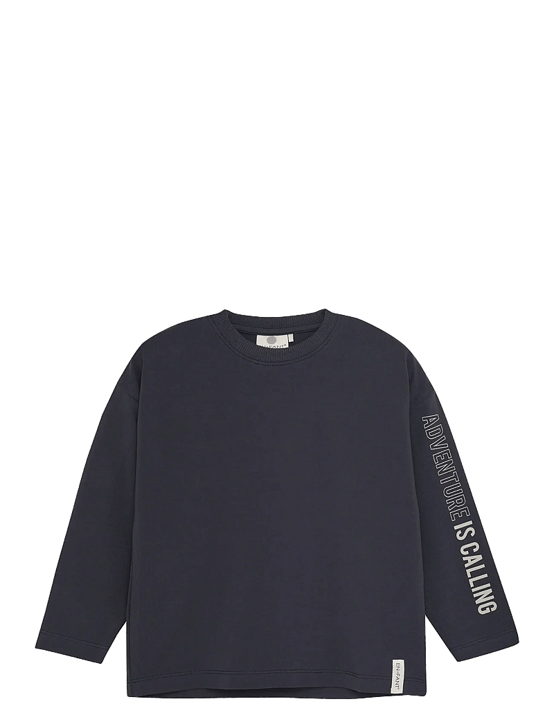 En Fant - T-shirt LS Oversize - langærmede t-shirts - ebony - 0