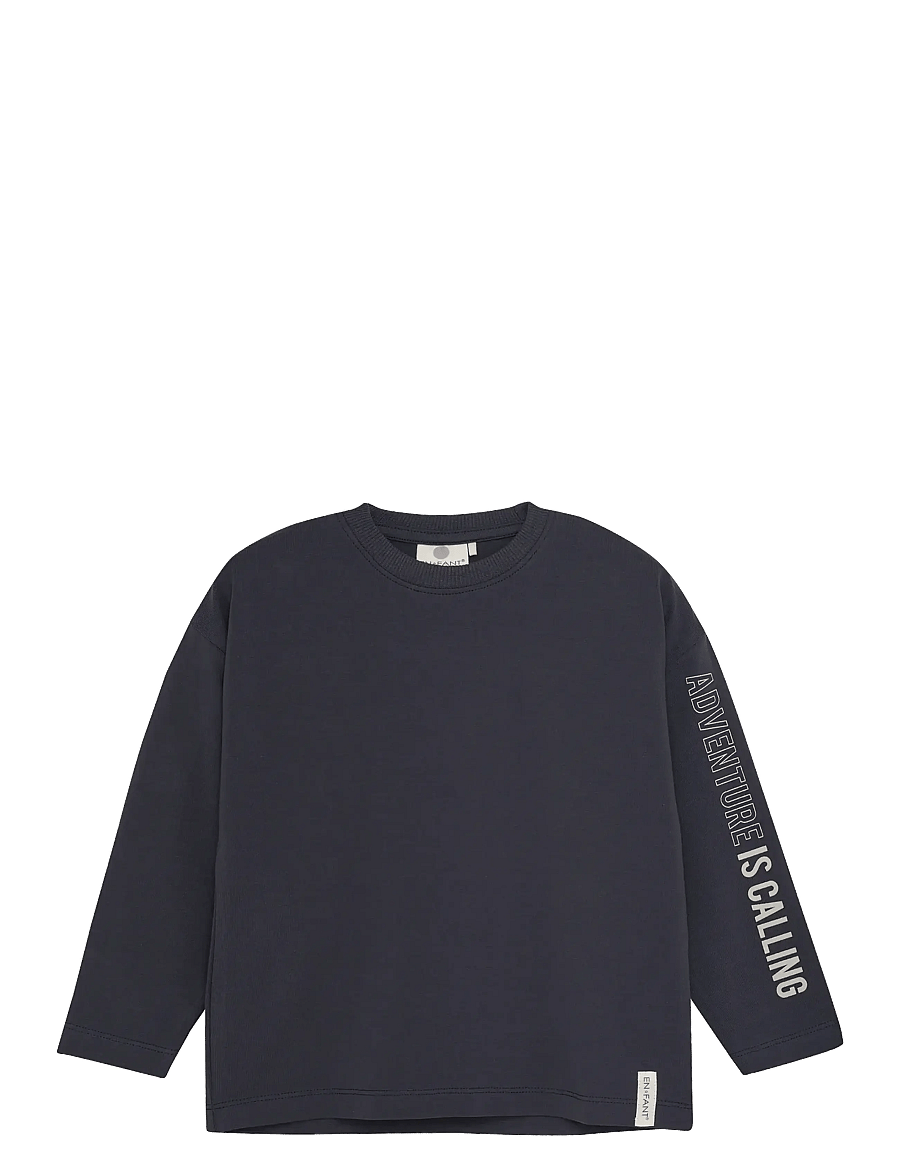 En Fant - T-shirt LS Oversize - langärmelig - ebony - 0