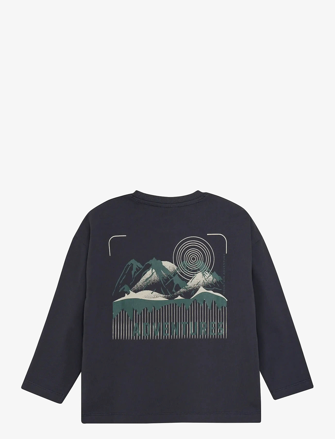 En Fant - T-shirt LS Oversize - langærmede t-shirts - ebony - 1