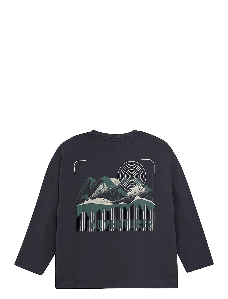 En Fant - T-shirt LS Oversize - langærmede t-shirts - ebony - 1