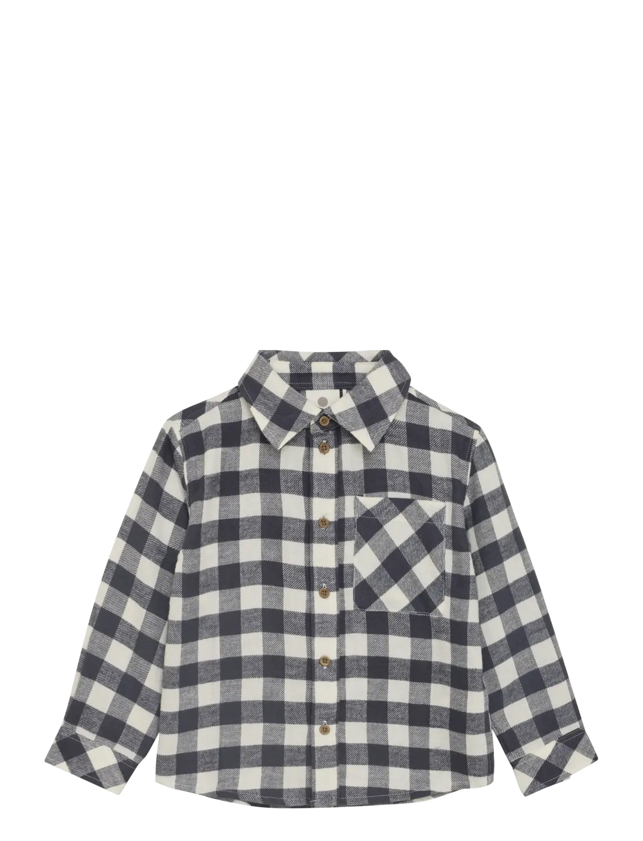 Shirt LS Check - EBONY
