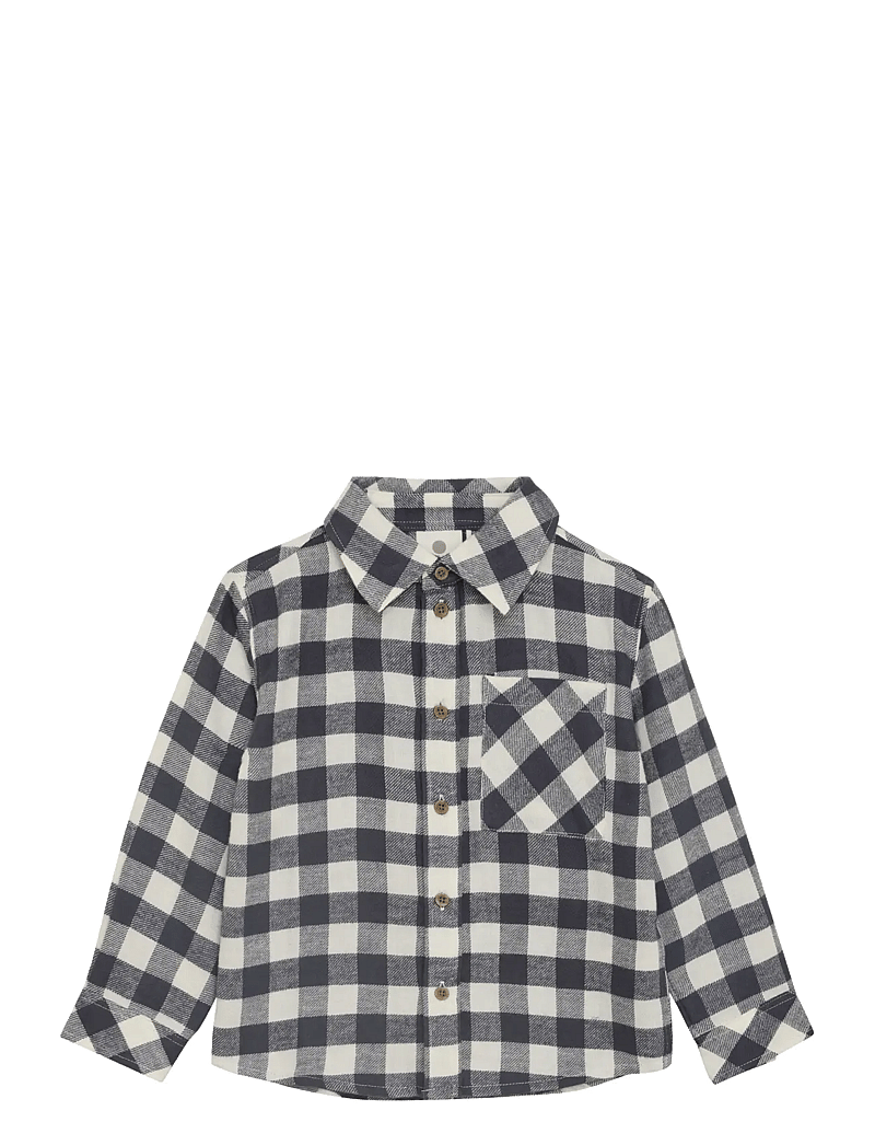 En Fant - Shirt LS Check - langærmede skjorter - ebony - 0