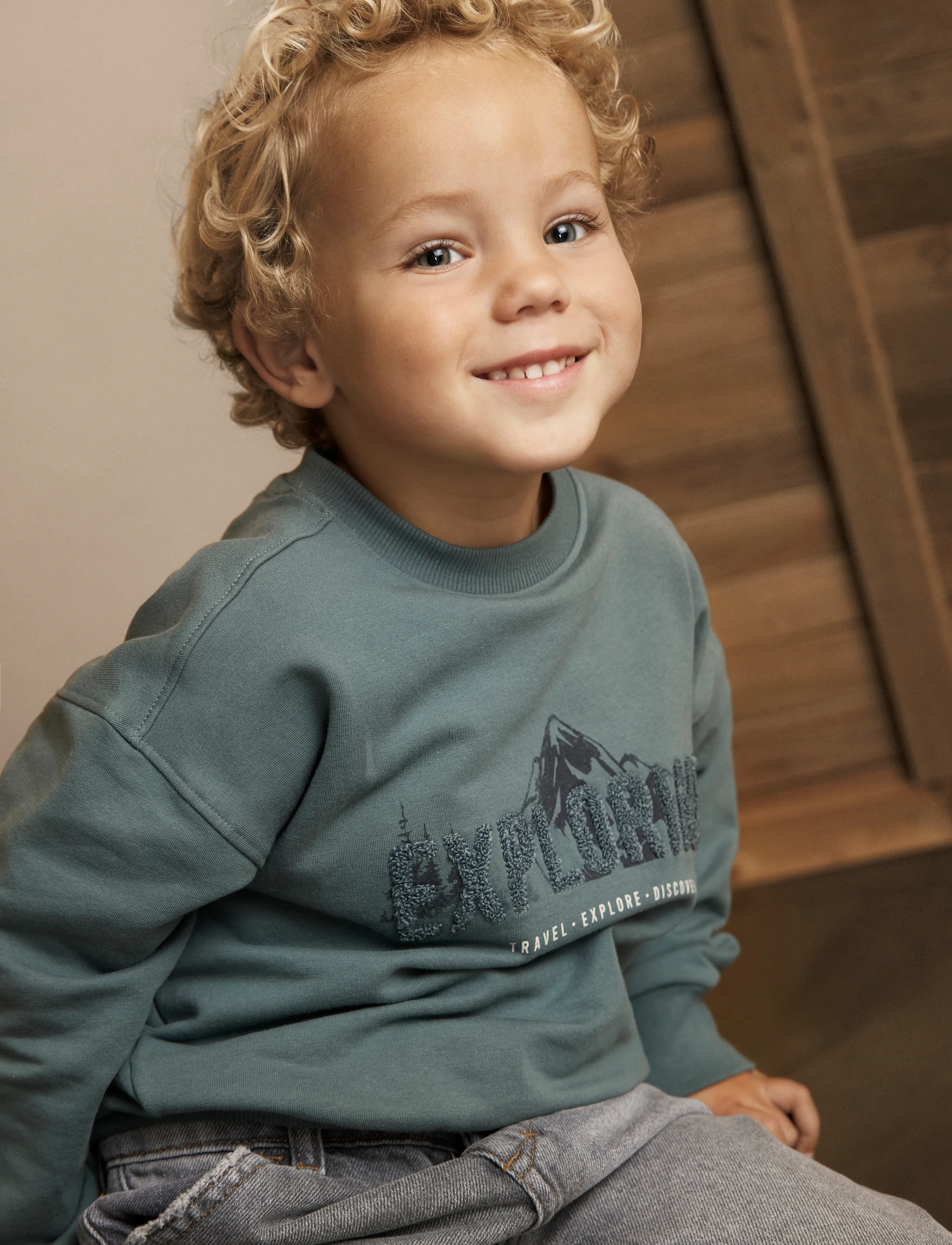 En Fant Sweatshirt, 116, Sweatshirts & Hoodies, Grün - Sweatshirts, Kinder