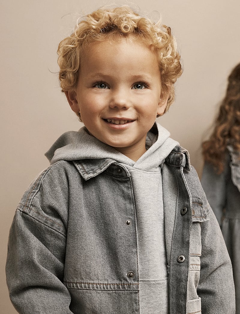 En Fant - Sweatshirt - kapuutsiga dressipluusid - light grey melange - 0