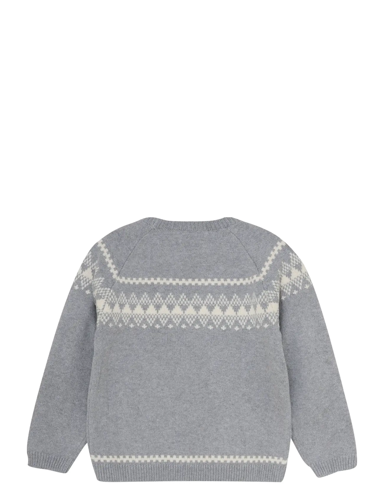 En Fant - Pullover Knit w. Wool - jumpers - light grey melange - 1