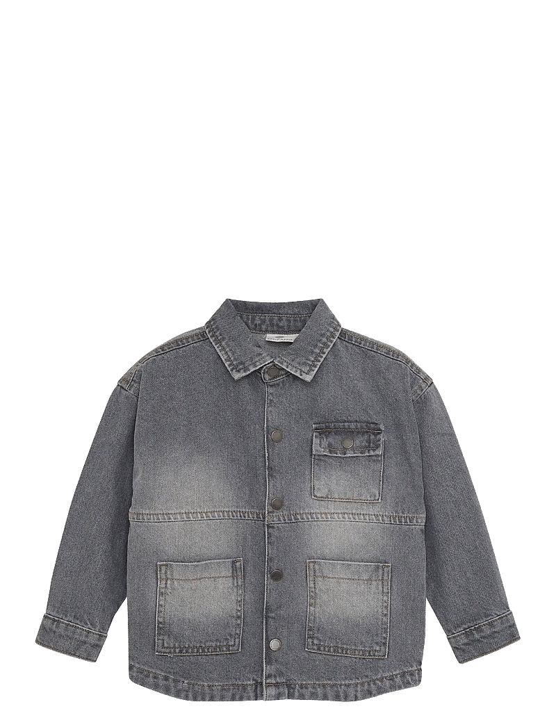 En Fant - Jacket Denim - långärmade skjortor - light grey denim - 1