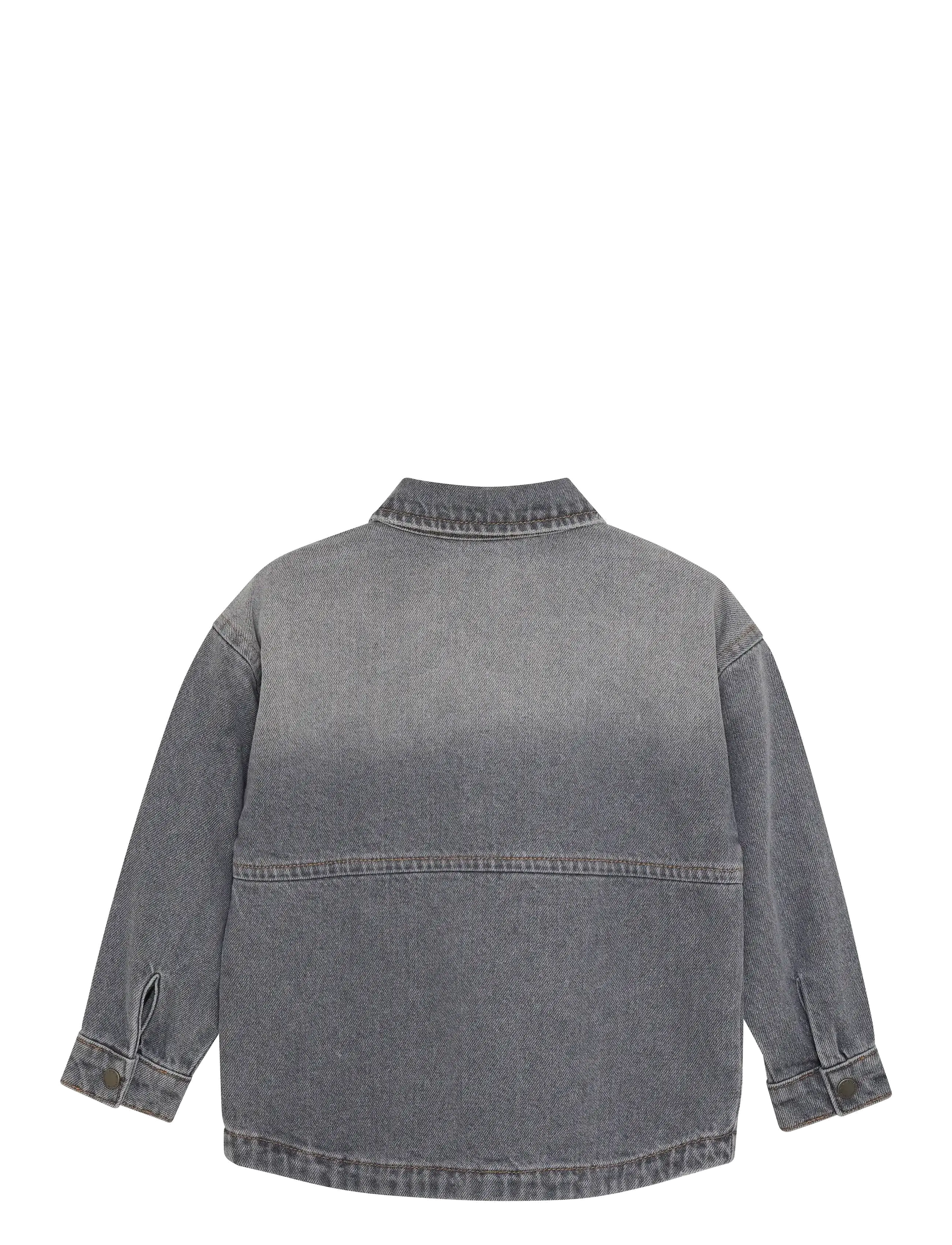 En Fant - Jacket Denim - skjortor - light grey denim - 2