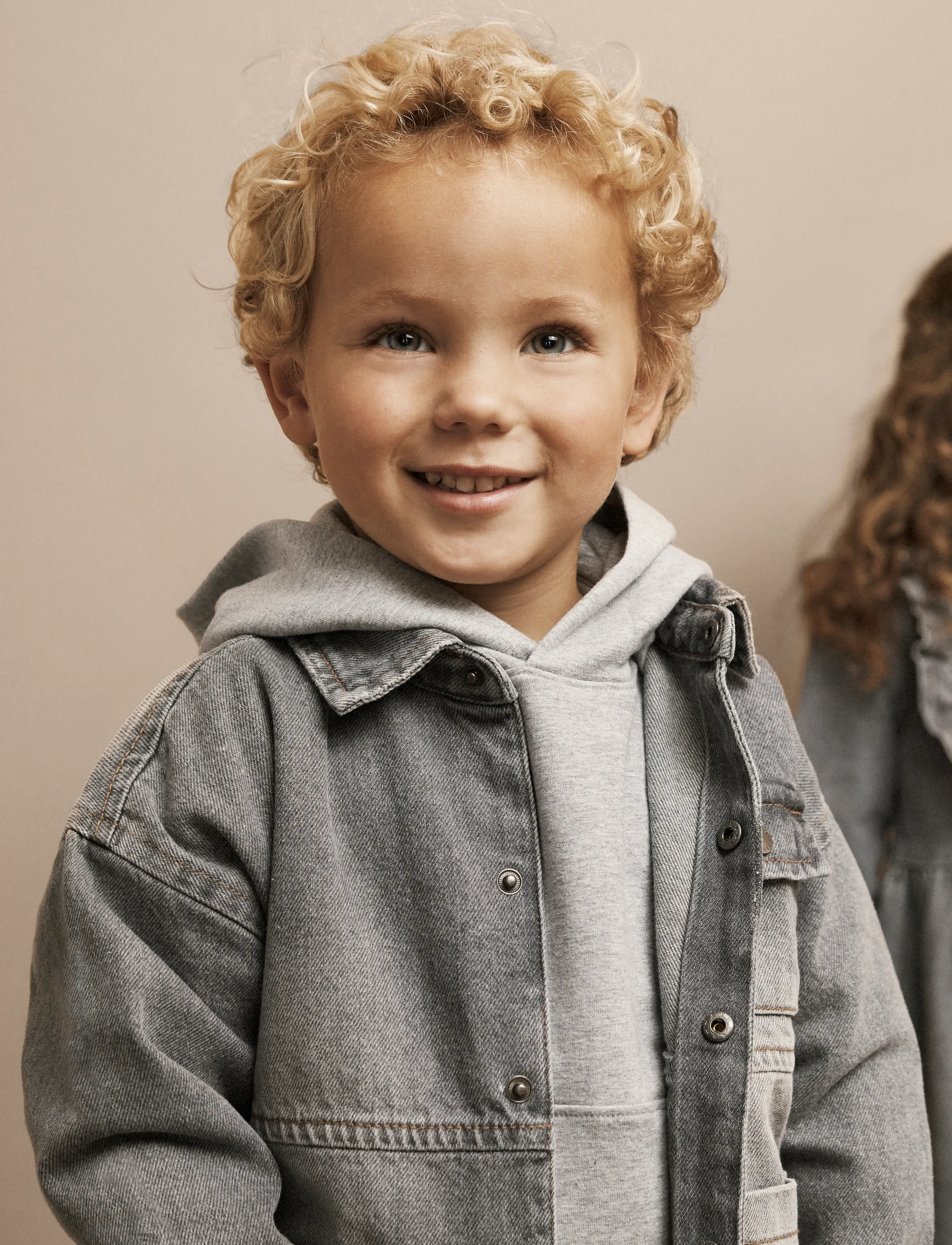 En Fant Jacket Denim - Langærmede skjorter - LIGHT GREY DENIM / grey