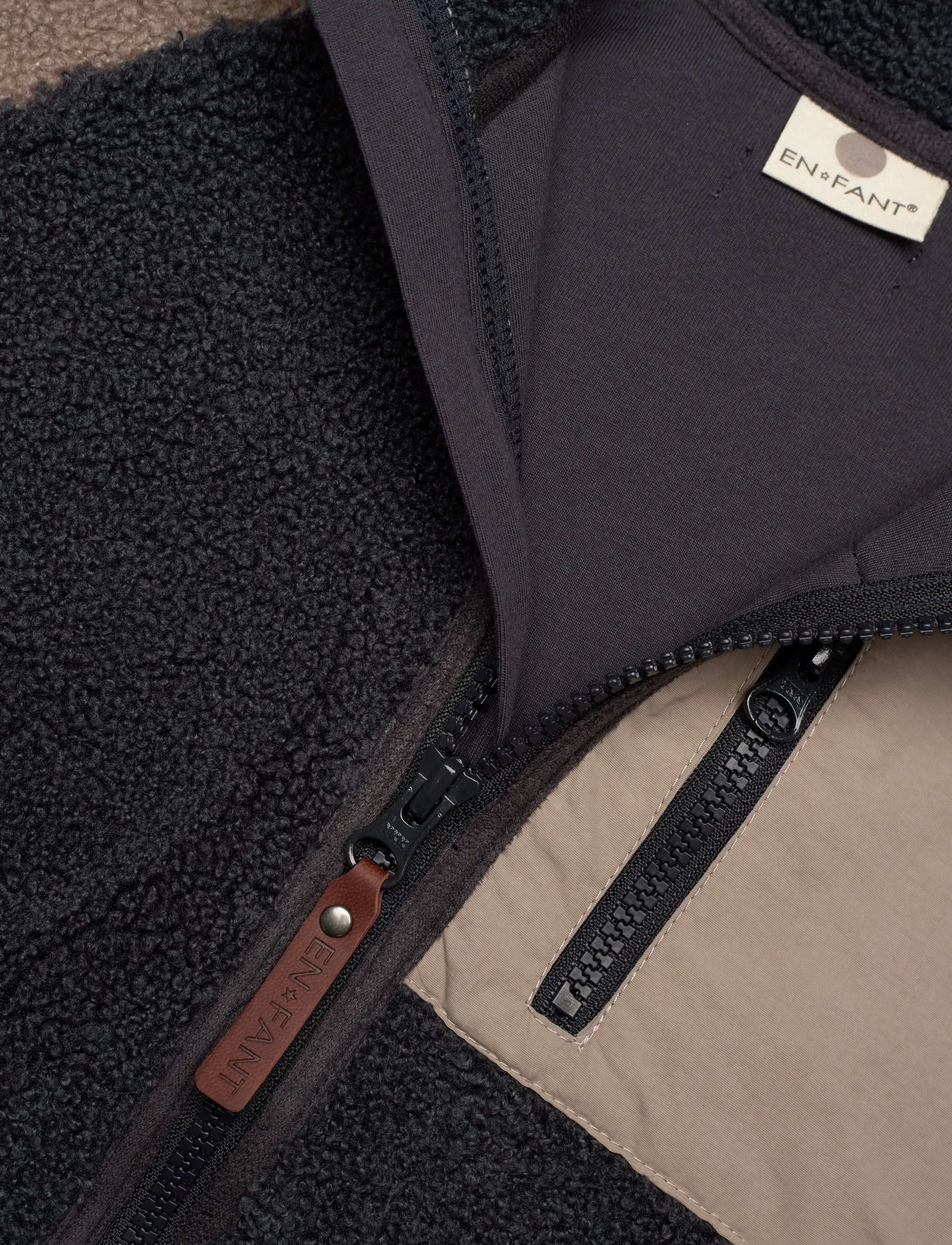 En Fant - Jacket Teddy - ebony - 2