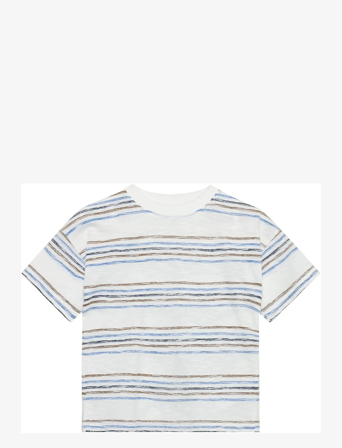 En Fant - T-shirt SS Stripe - kortærmede t-shirts - brunnera blue - 0