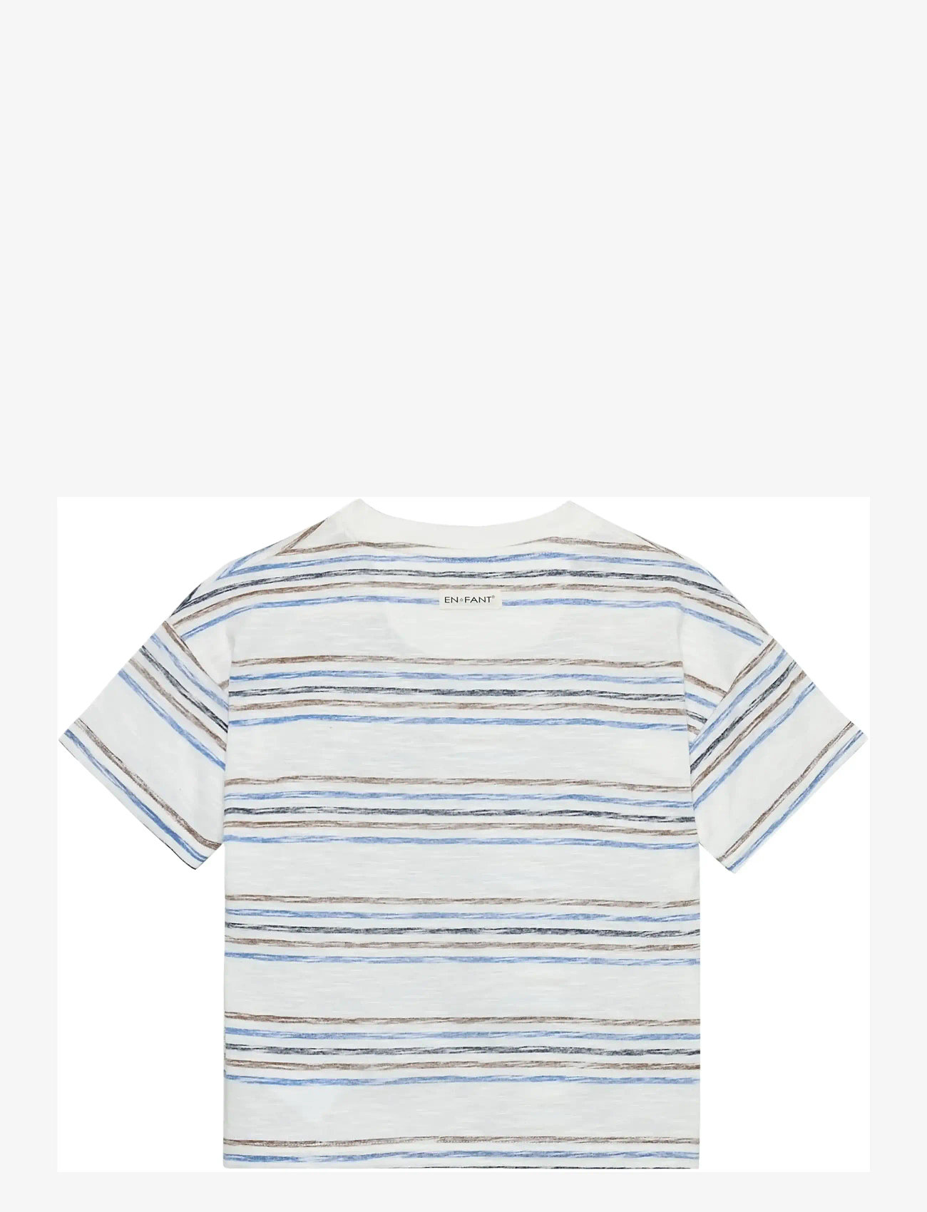 En Fant - T-shirt SS Stripe - kortærmede t-shirts - brunnera blue - 1
