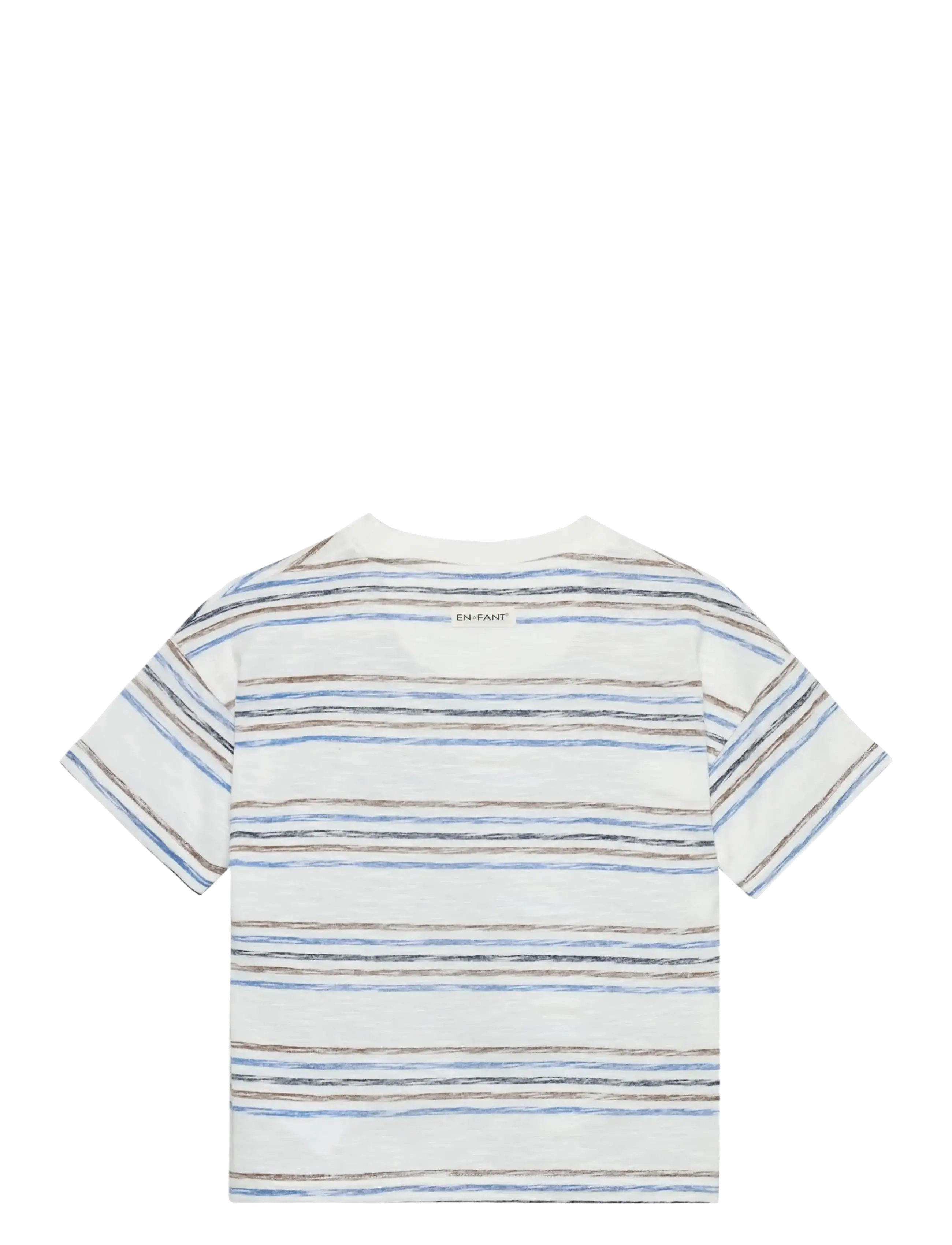En Fant - T-shirt SS Stripe - lühikeste varrukatega t-särgid - brunnera blue - 1