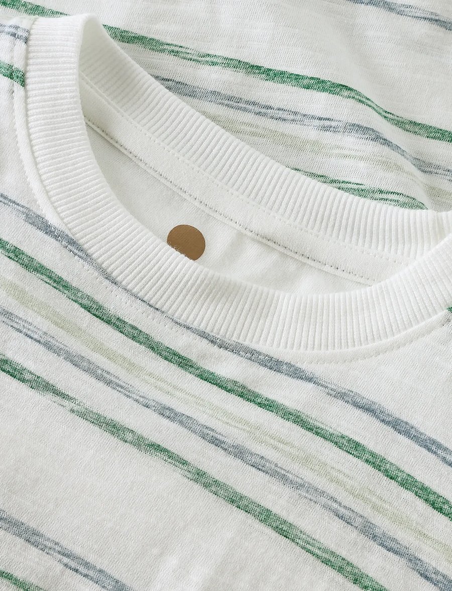 En Fant - T-shirt SS Stripe - lühikeste varrukatega t-särgid - verdant green - 2