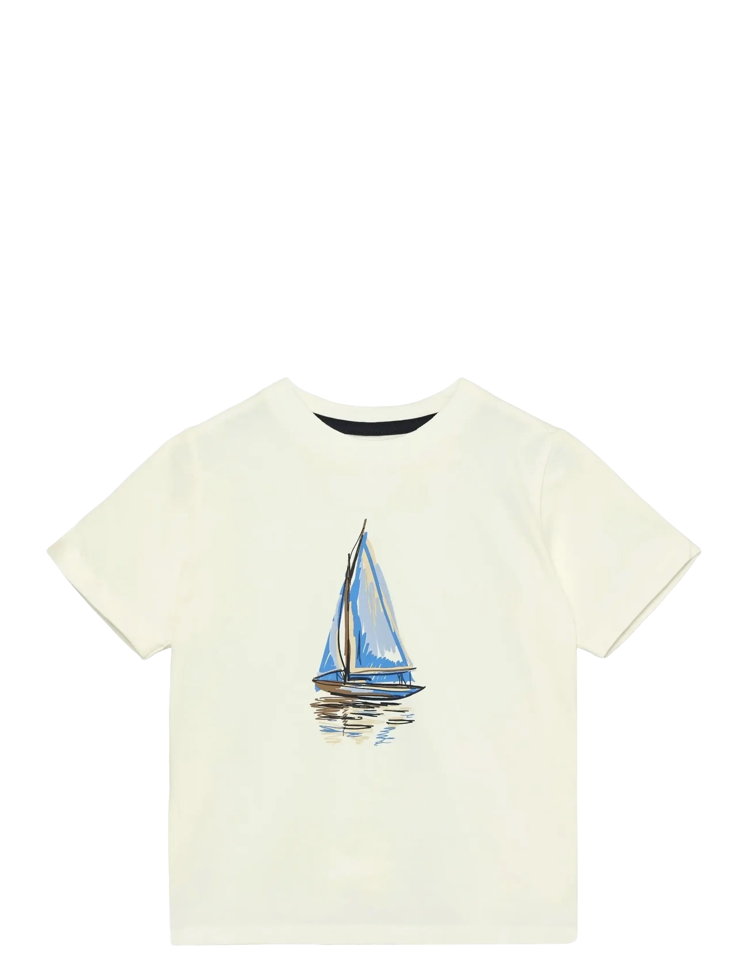 EN FANT T-Shirt Ss Cream - 110 - Kinder