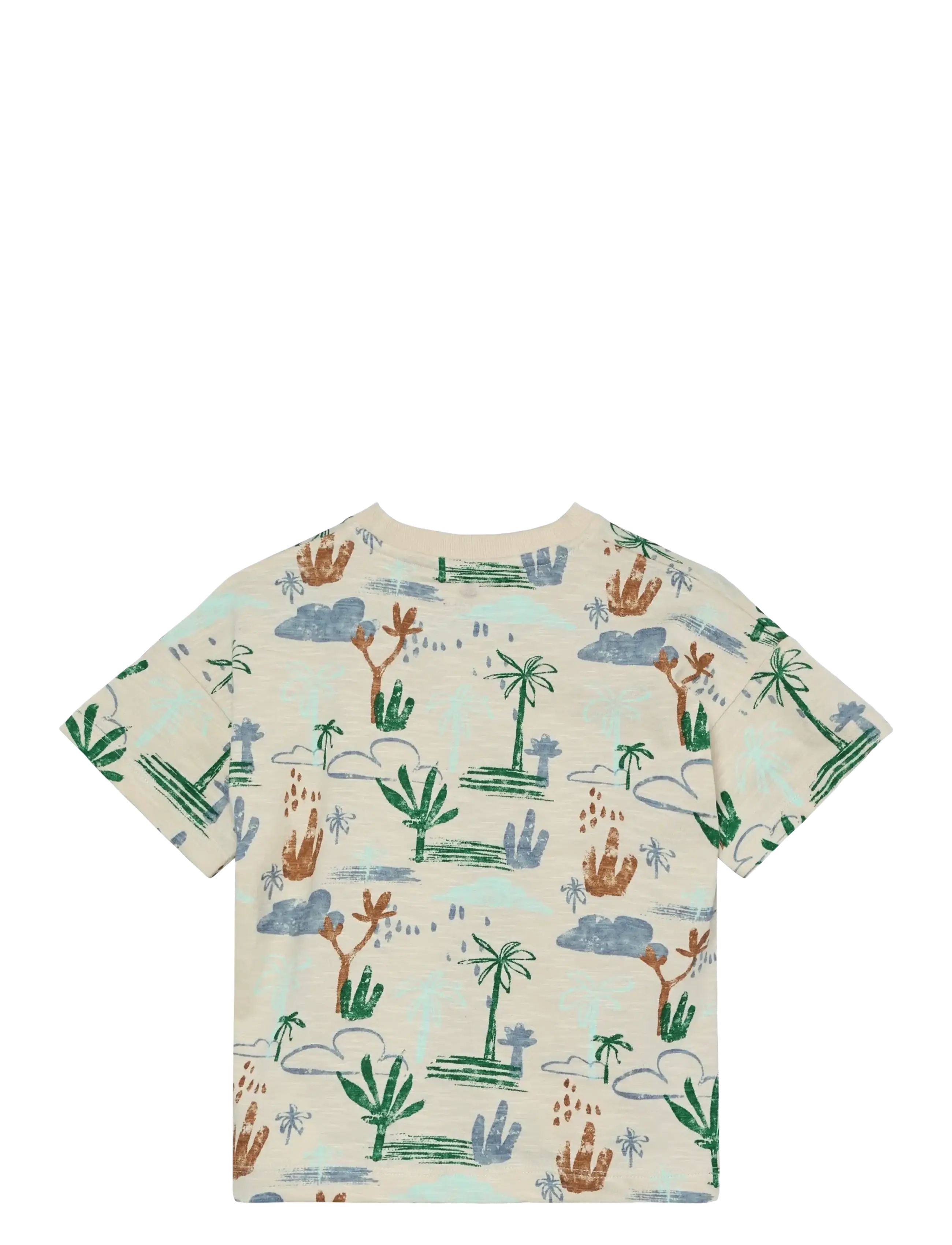 En Fant - T-shirt SS Slub AOP - kurzärmelige - fog - 1