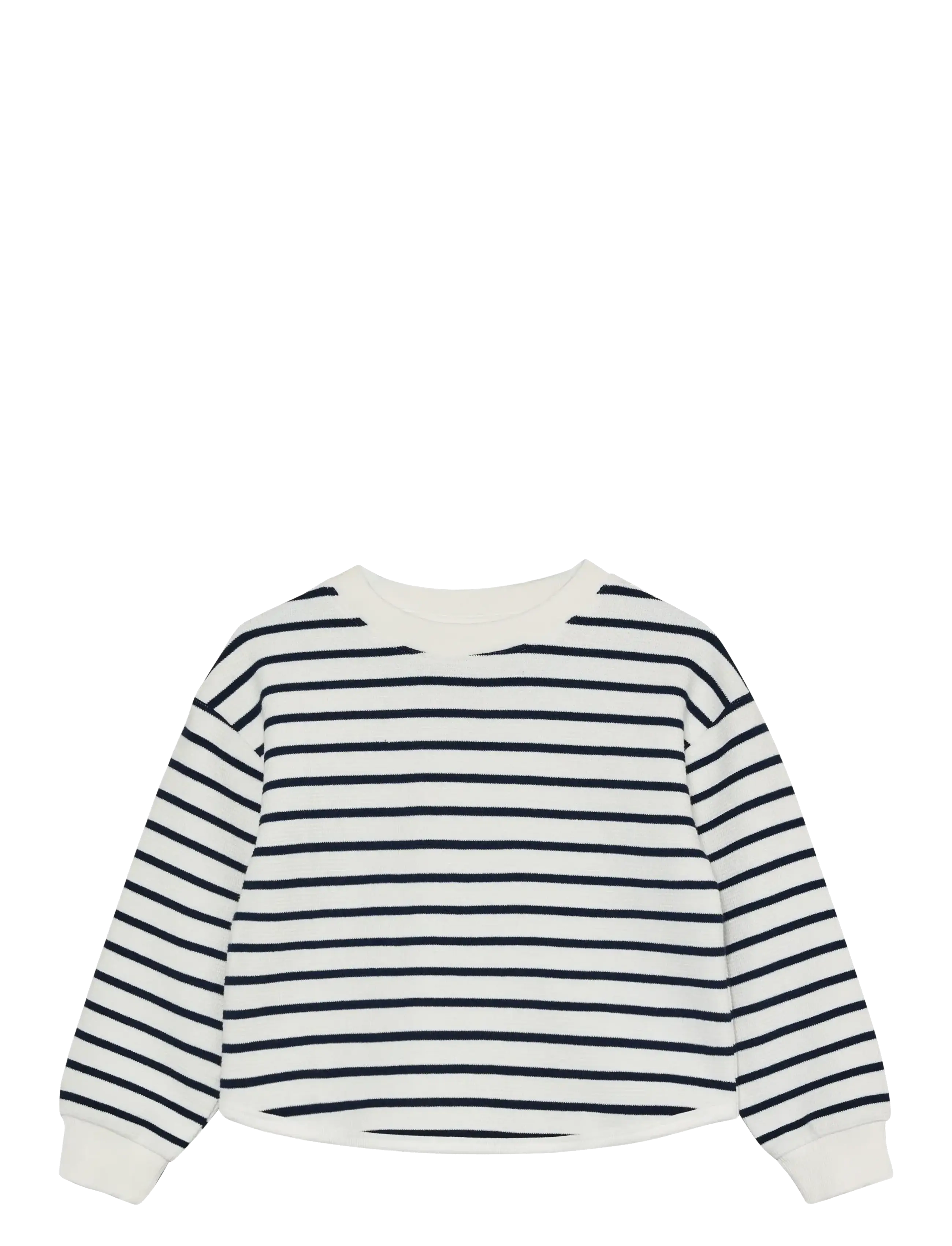 En Fant Sweatshirt Stripe, Børn, Stribet Sweatshirt, Navy, Str: 110