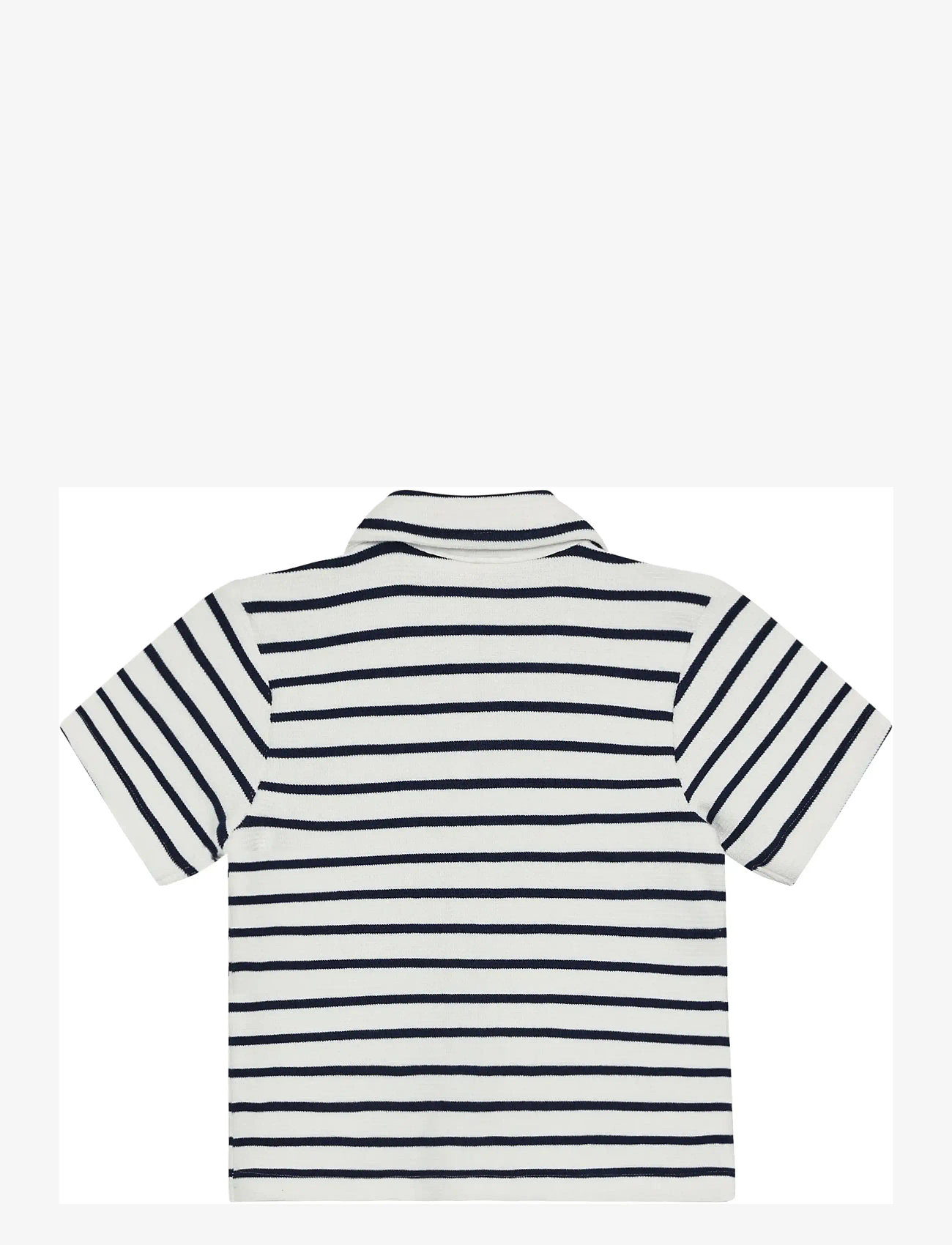 En Fant - Shirt Sweat Stripe - marškiniai trumpomis rankovėmis - medieval blue - 1