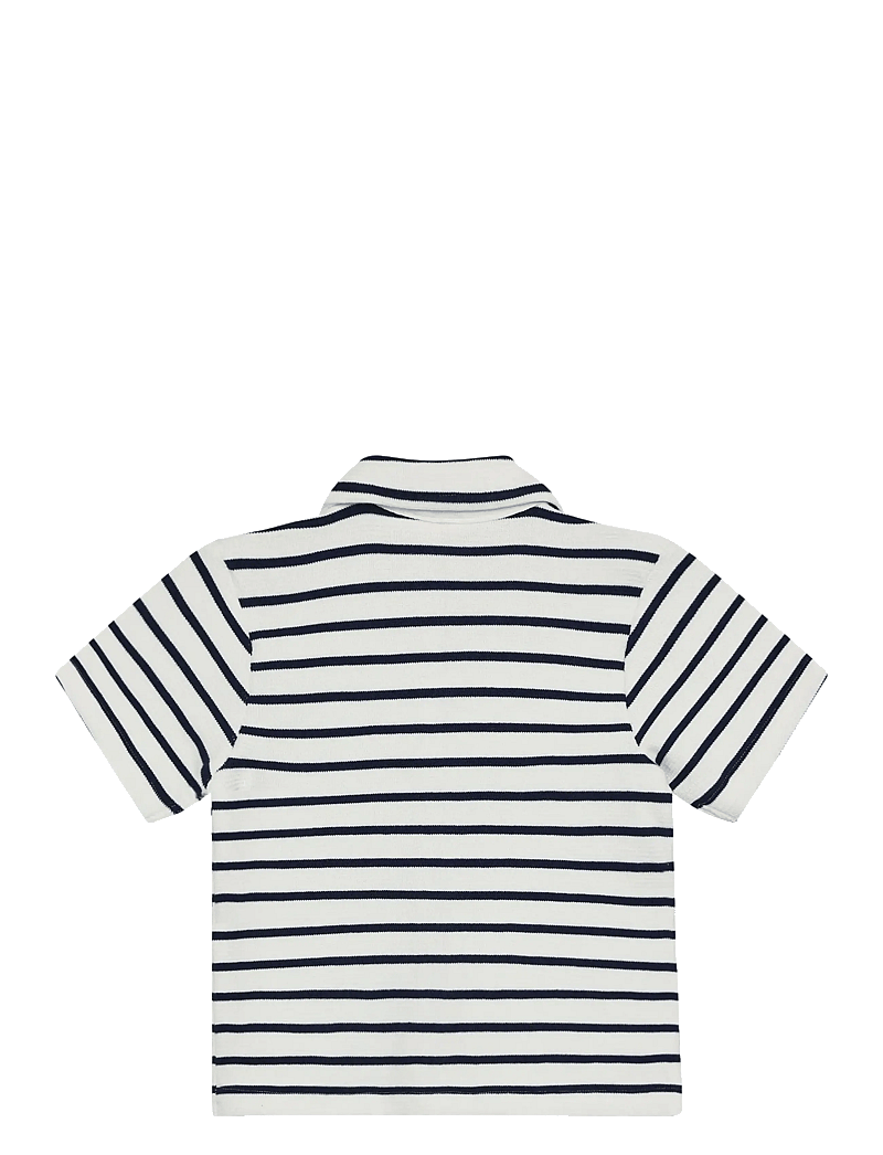 En Fant - Shirt Sweat Stripe - marškiniai trumpomis rankovėmis - medieval blue - 1