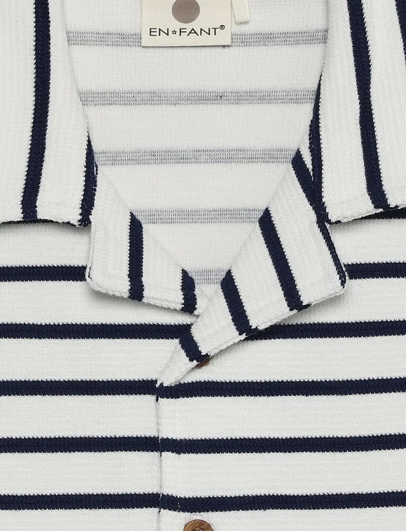 En Fant - Shirt Sweat Stripe - marškiniai trumpomis rankovėmis - medieval blue - 2