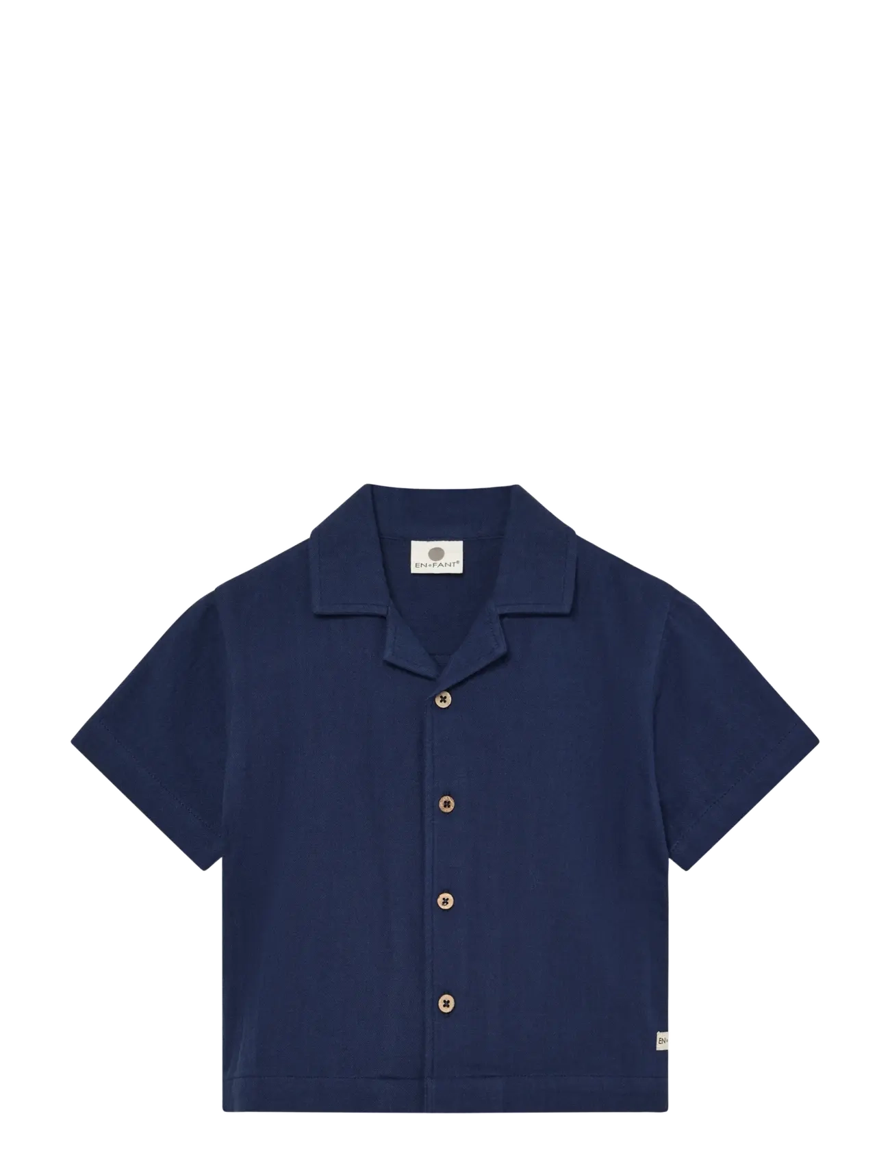 En Fant Shirt SS Muslin - Skjorter - MEDIEVAL BLUE / navy