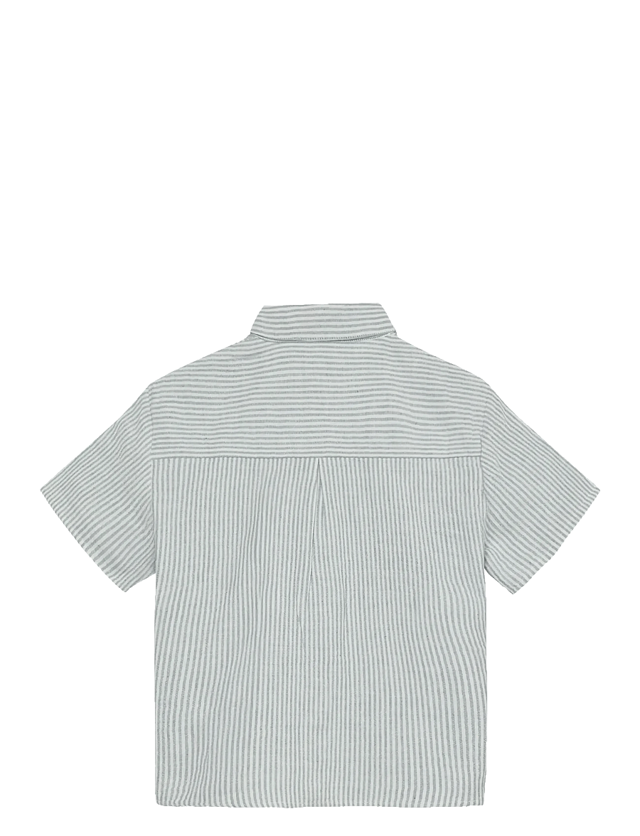 En Fant - Shirt SS Muslin Stripe - kortærmede skjorter - citadel - 1
