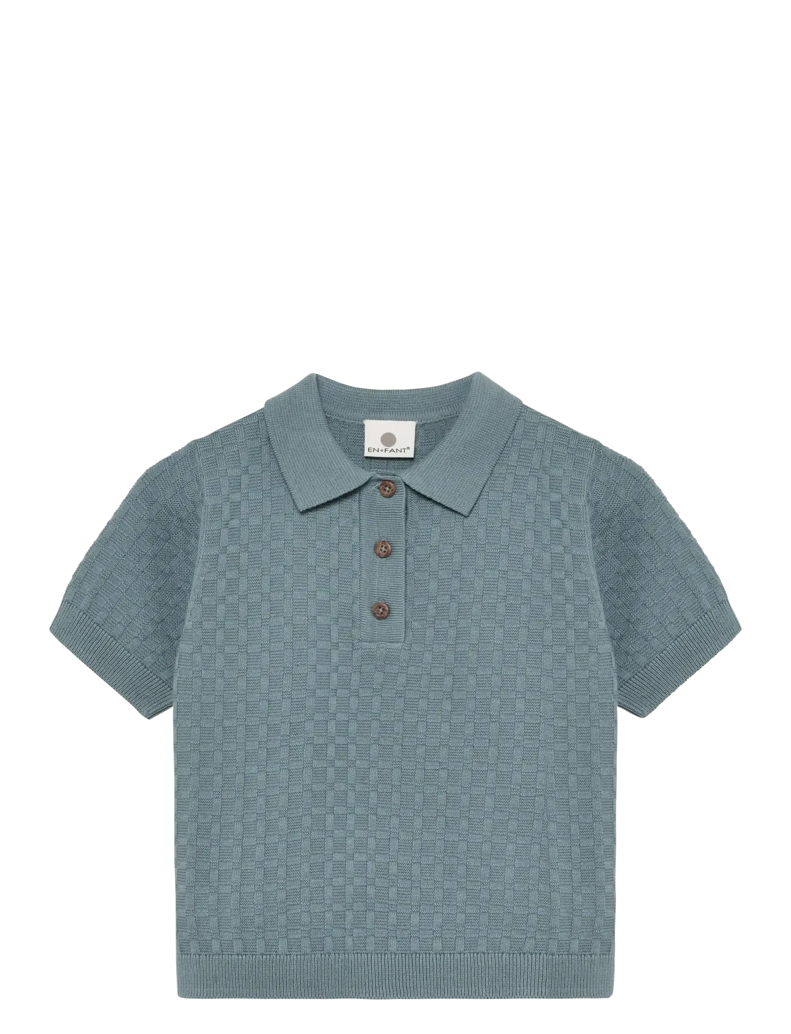 En Fant Knit Polo - Lapsed 98–134 - CITADEL / blue
