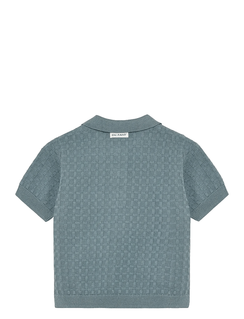 En Fant - Knit Polo - lühikeste varrukatega polod - citadel - 1