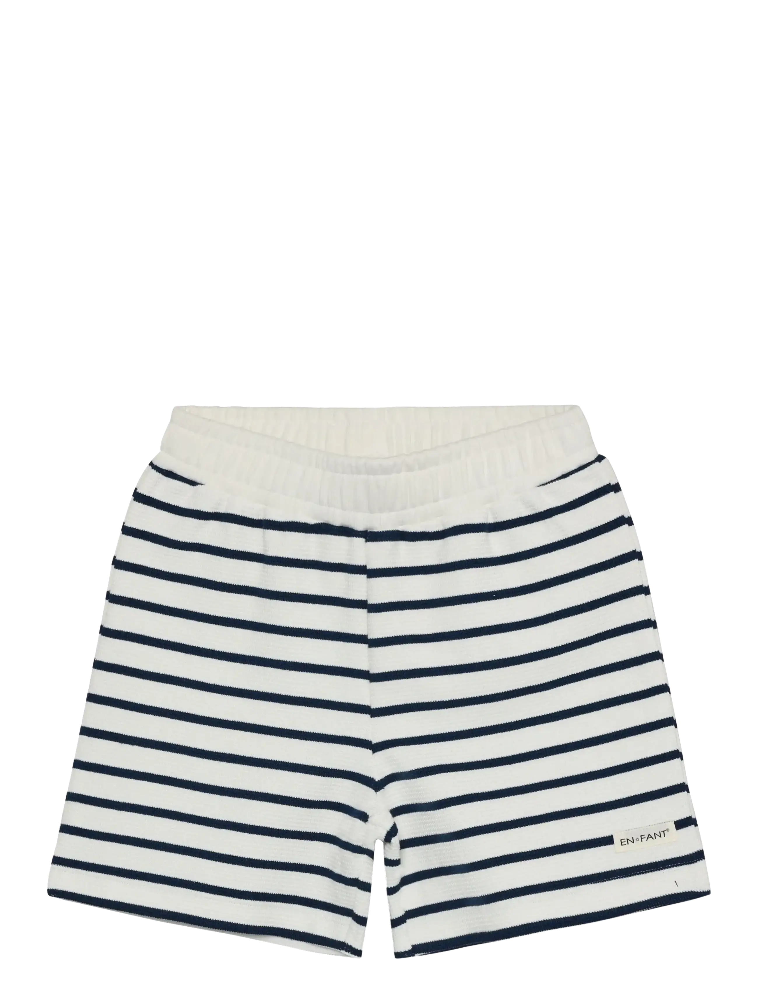 En Fant Shorts Sweat Stripe, 134, White, Shorts > Afslappede Shorts, Børn