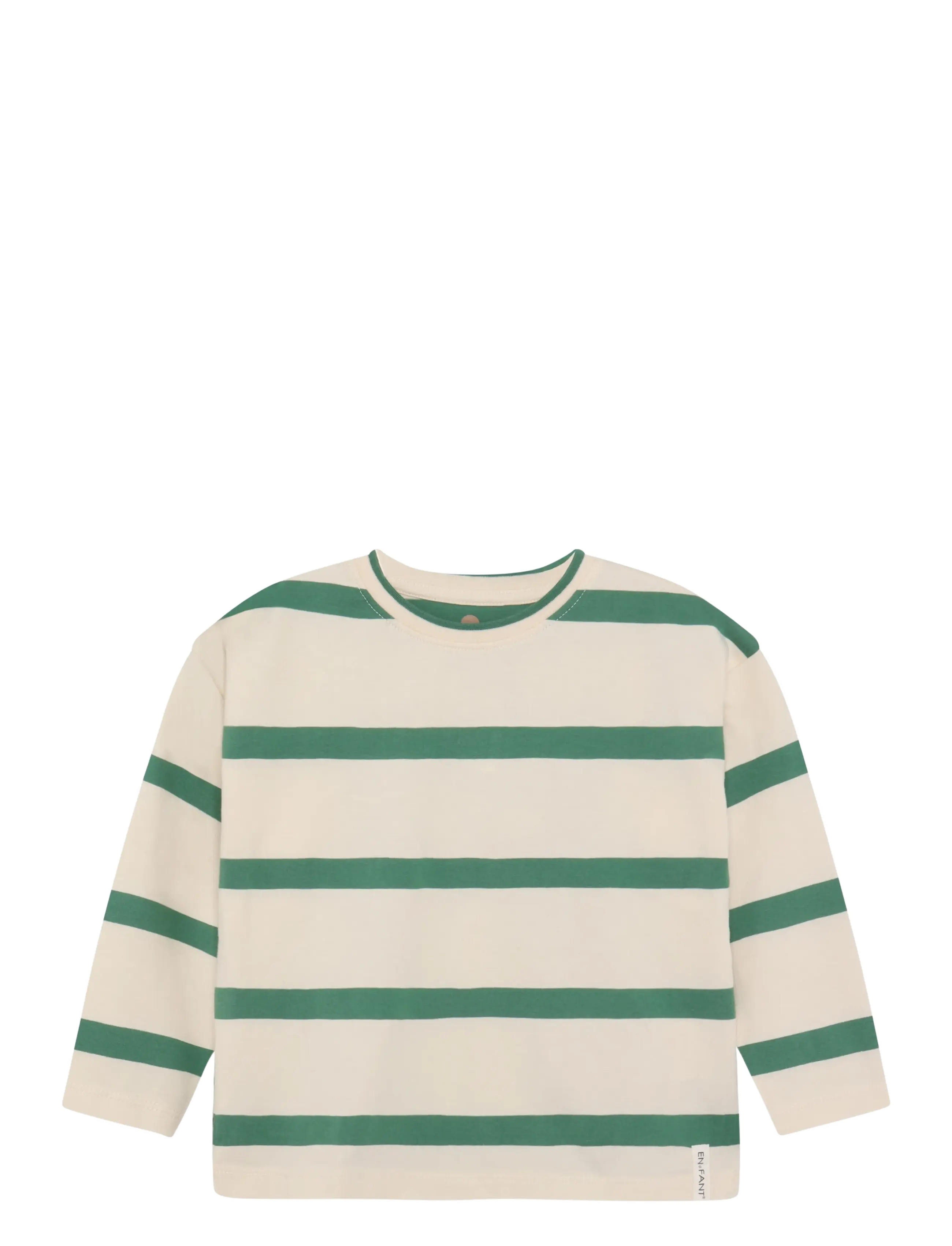 En Fant T-shirt LS Stripe Oversize - En Fant - DEEP GRASS GREEN / green