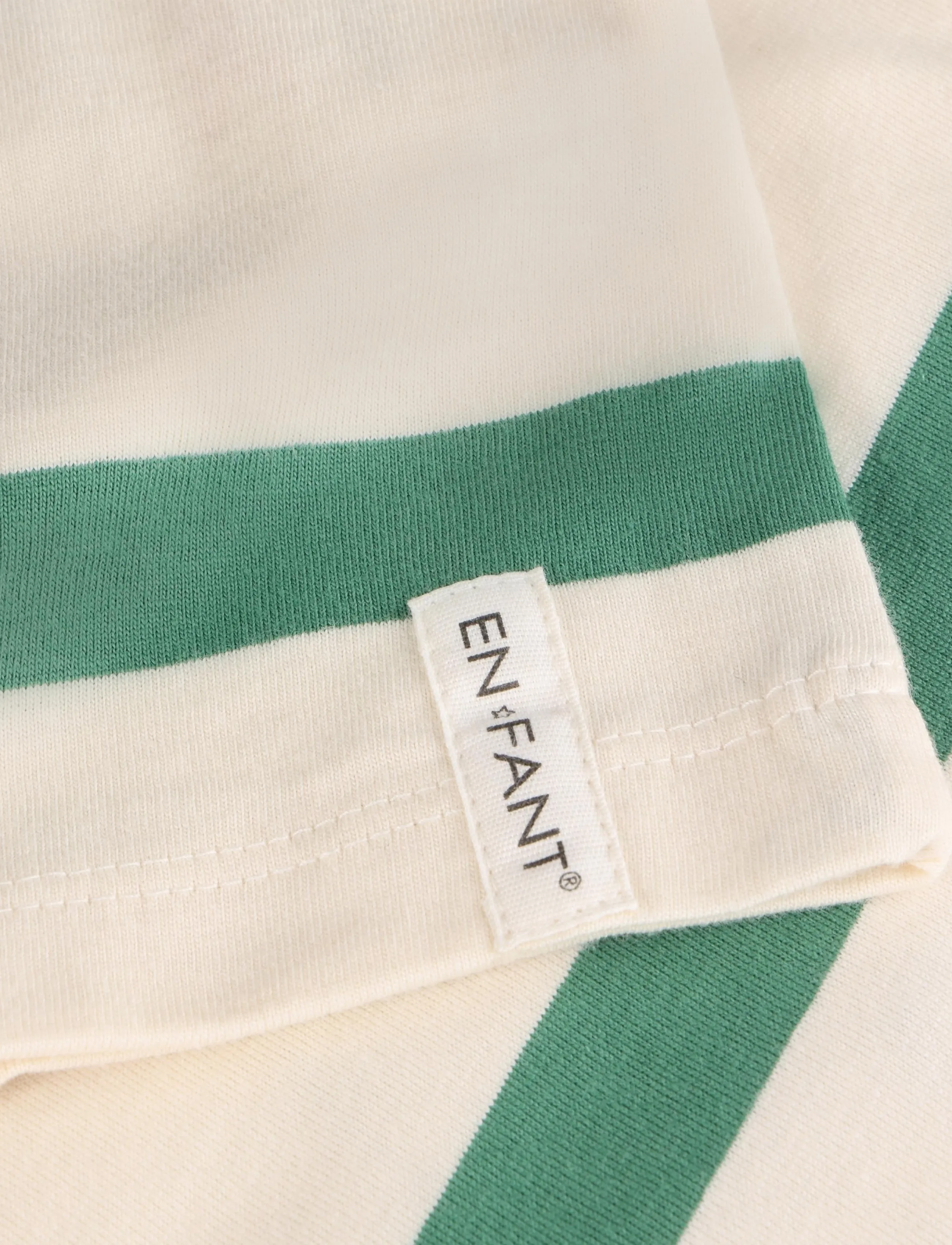 En Fant - T-shirt LS Stripe Oversize - langärmelige - deep grass green - 2