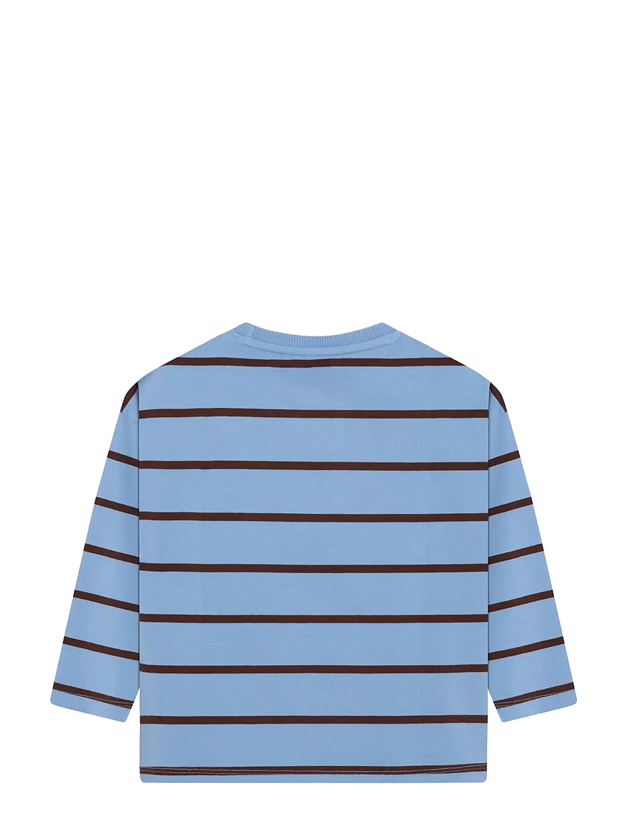 En Fant - T-shirt LS Stripe Oversize - langärmelig - bel air blue - 1