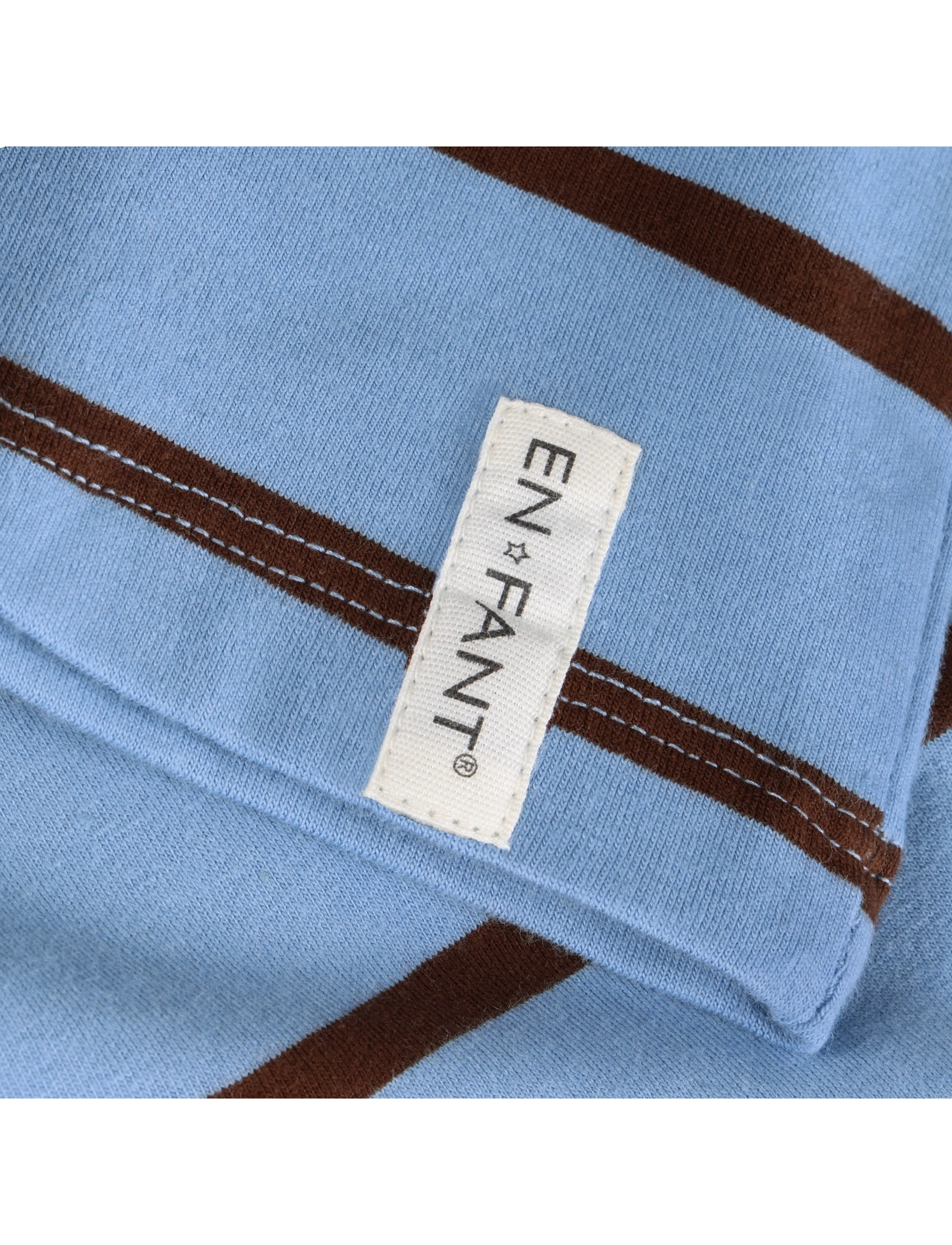 En Fant - T-shirt LS Stripe Oversize - langärmelig - bel air blue - 2