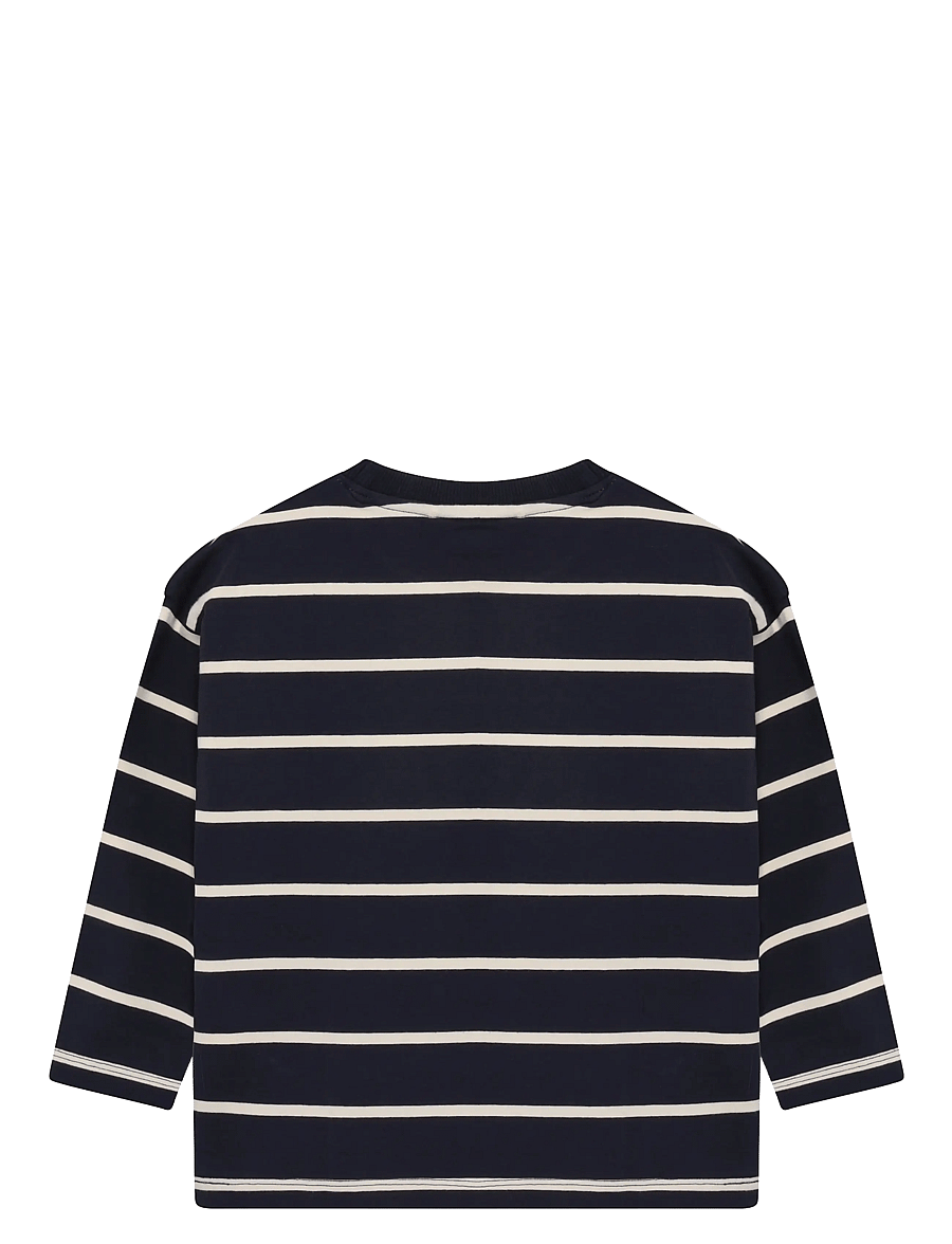 En Fant - T-shirt LS Stripe Oversize - långärmade t-shirts - parisian night - 1